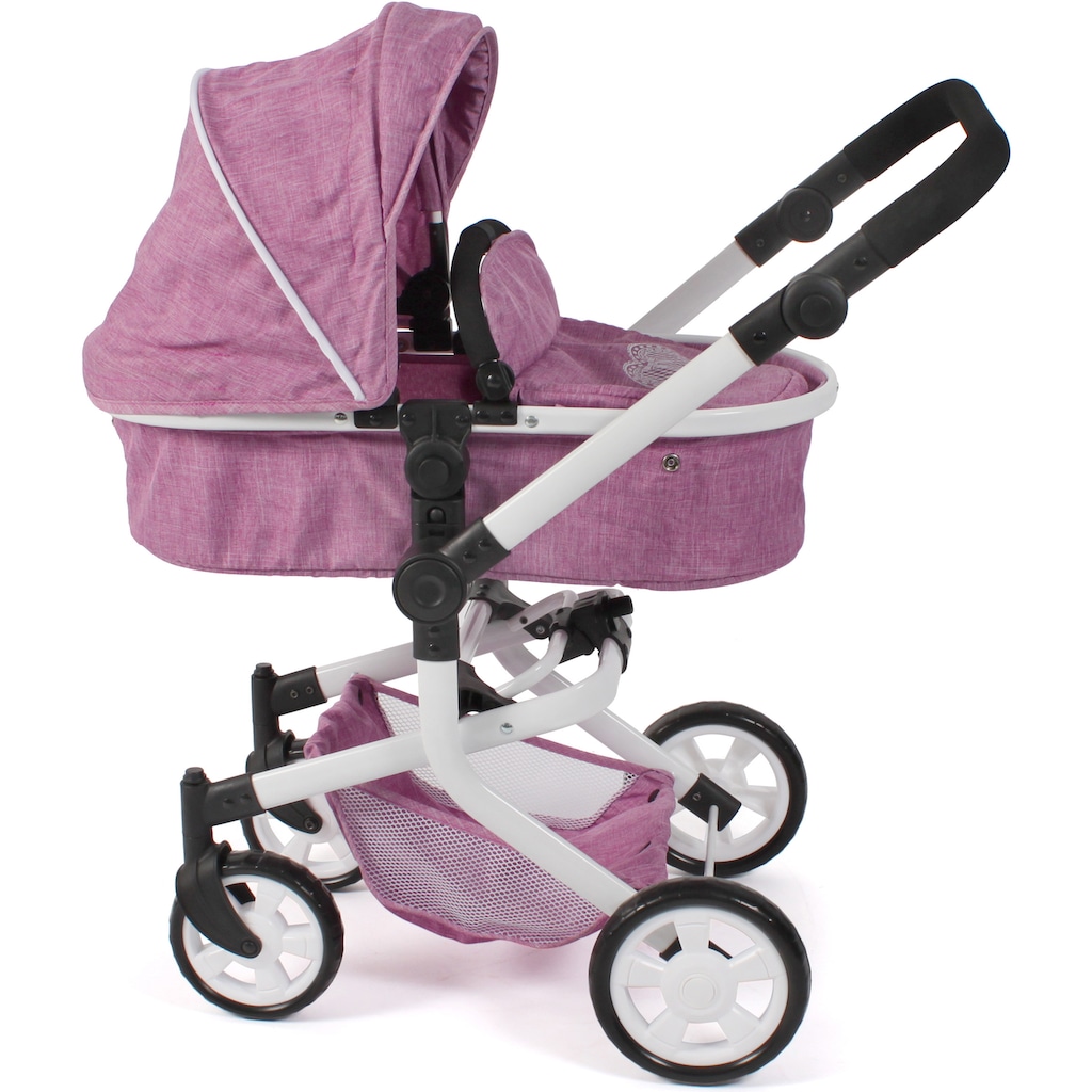 CHIC2000 Kombi-Puppenwagen »Mika, Jeans Pink«