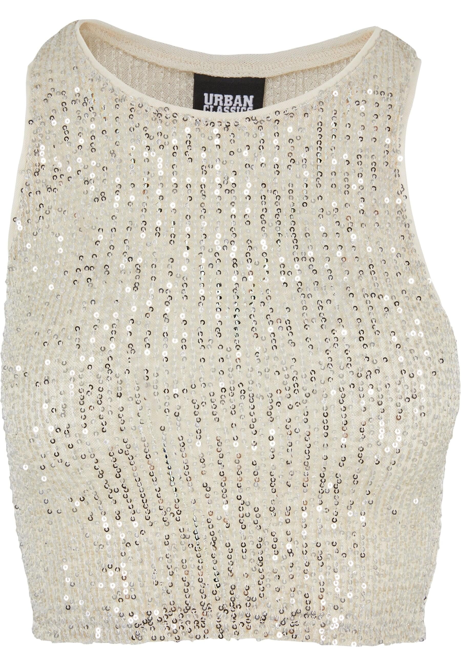 URBAN CLASSICS Muskelshirt "Urban Classics Ladies Sequins Cropped Top", (1 günstig online kaufen