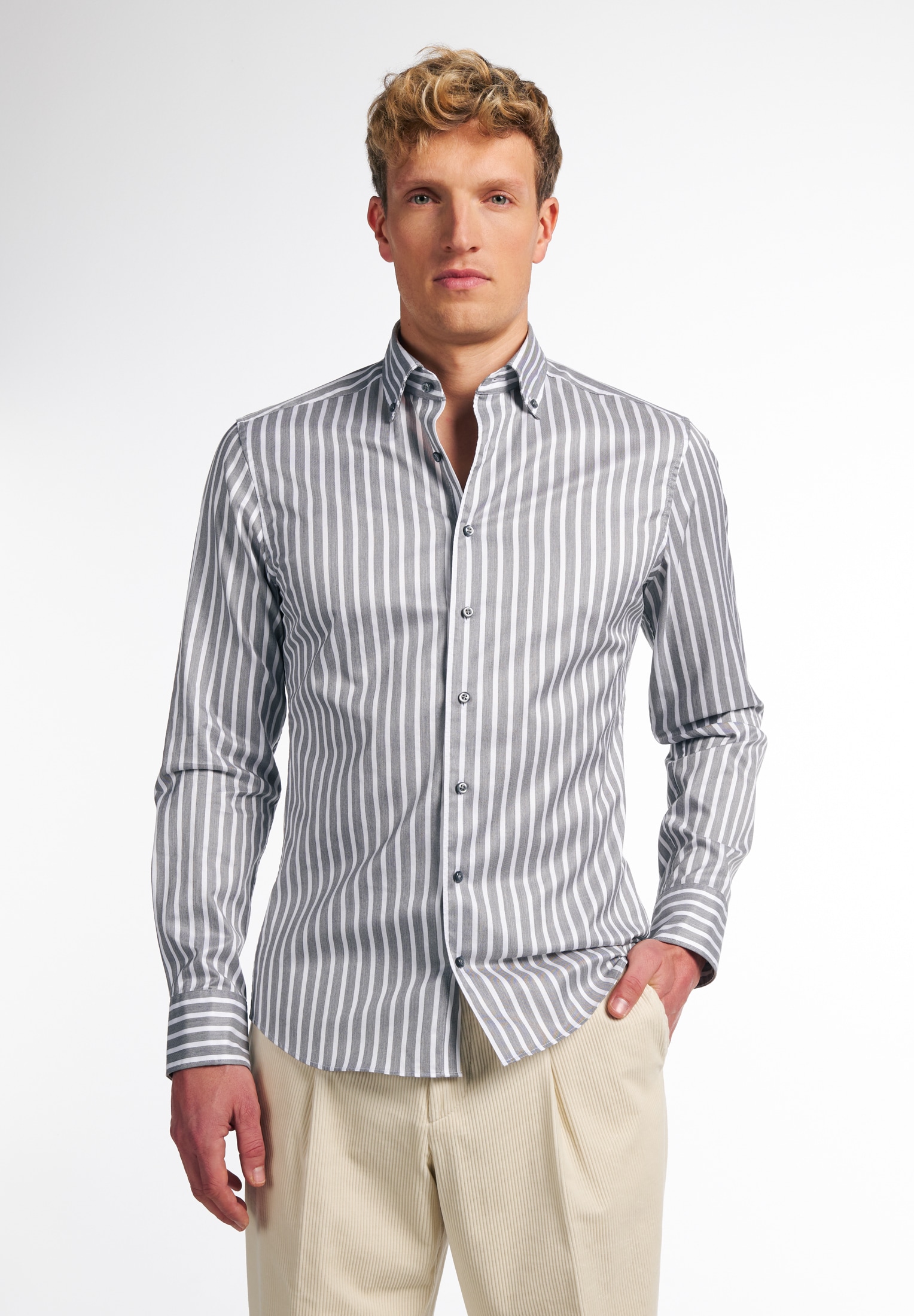 Eterna Langarmhemd "SLIM FIT", EASY IRON (bügelleicht) günstig online kaufen