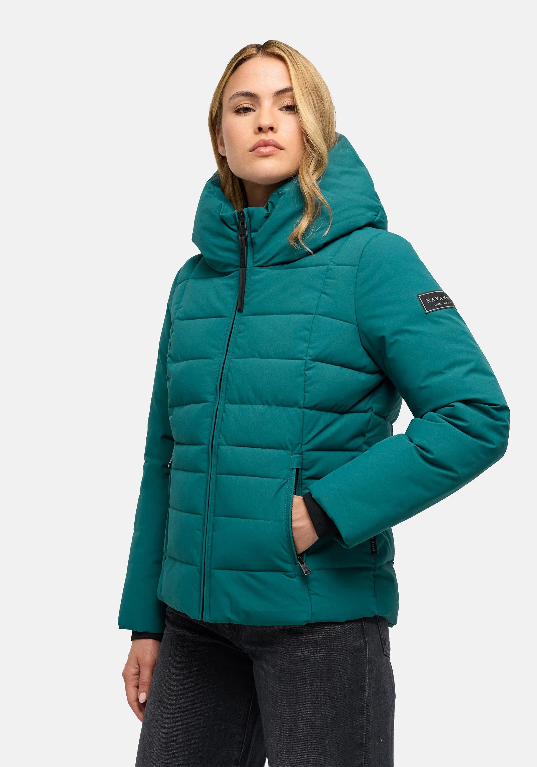 Navahoo Outdoorjacke "Stepptänzchen XIV" mit Kapuze Warme Damen Steppjacke mit Kapuze