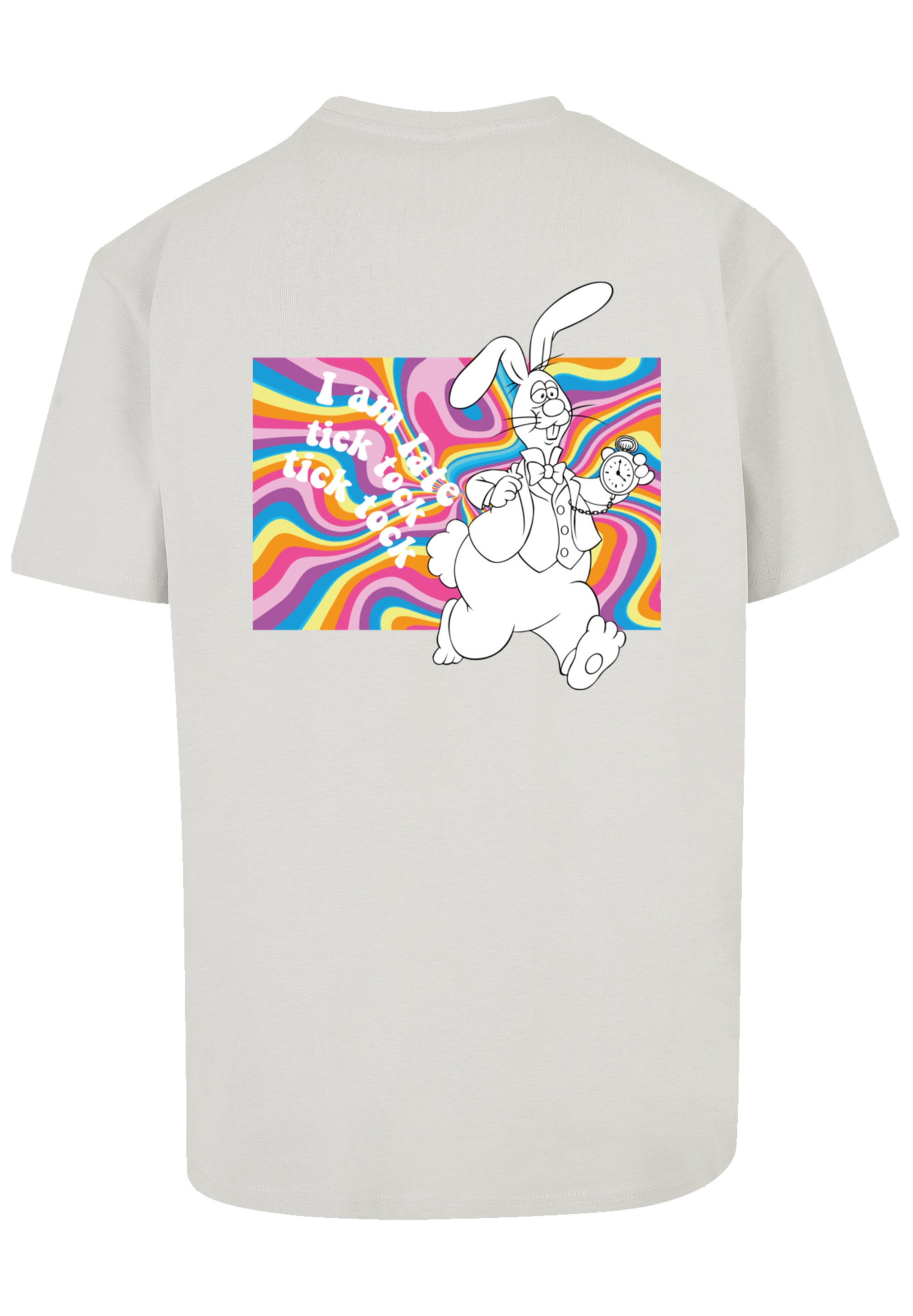 F4NT4STIC T-Shirt »Alice im Wunderland Uhr Hase«, Premium Qualität, Nostalgie, Kinderserie