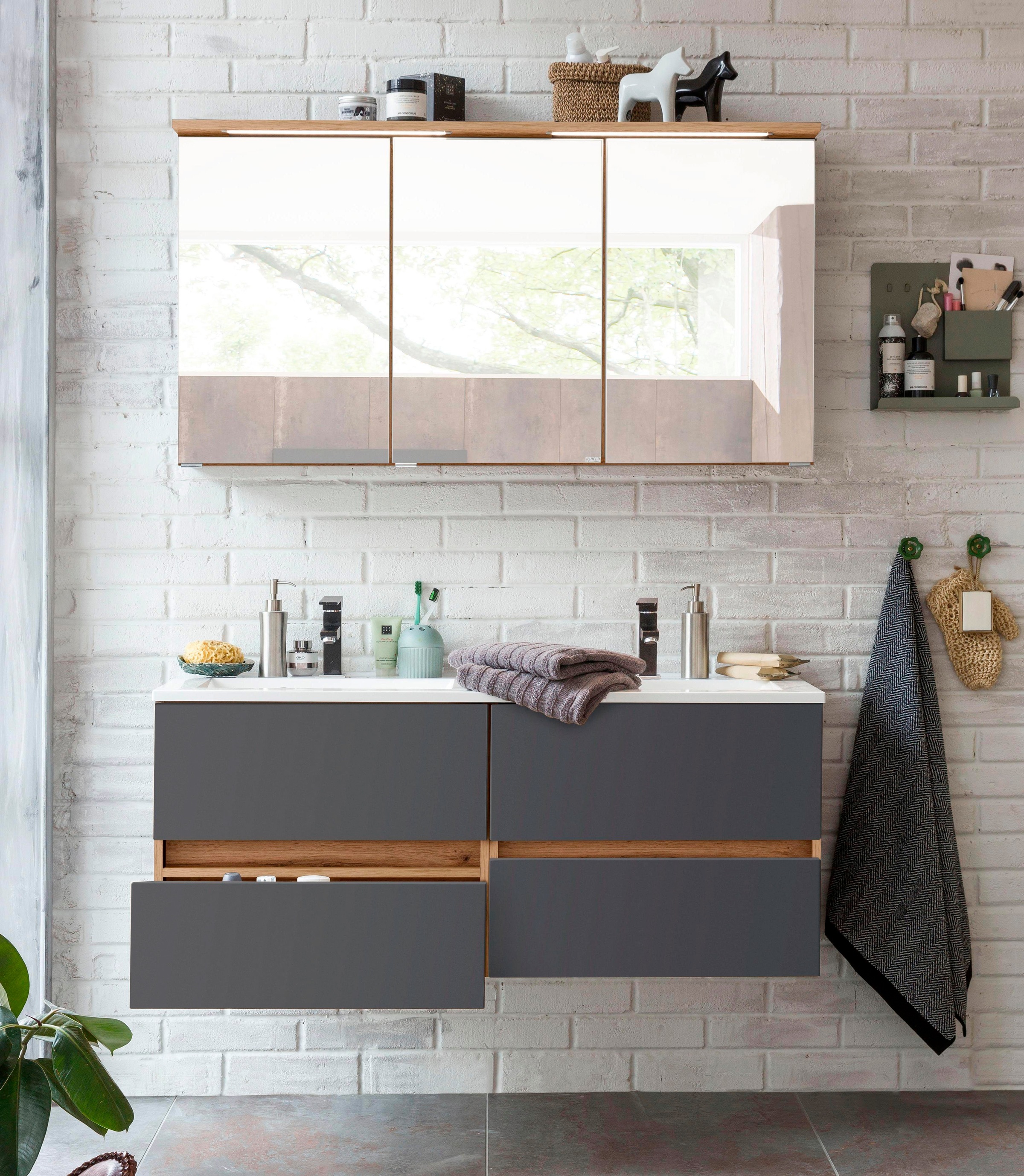 welltime Badmöbel-Set "Lucca" 2 Stk. tlg. günstig online kaufen