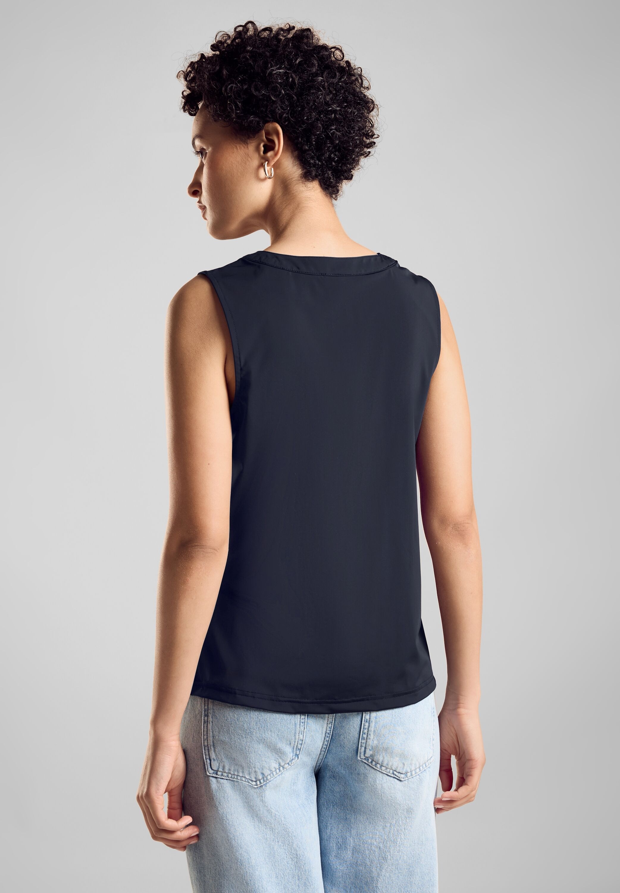 STREET ONE Blusentop, aus softem Materialmix