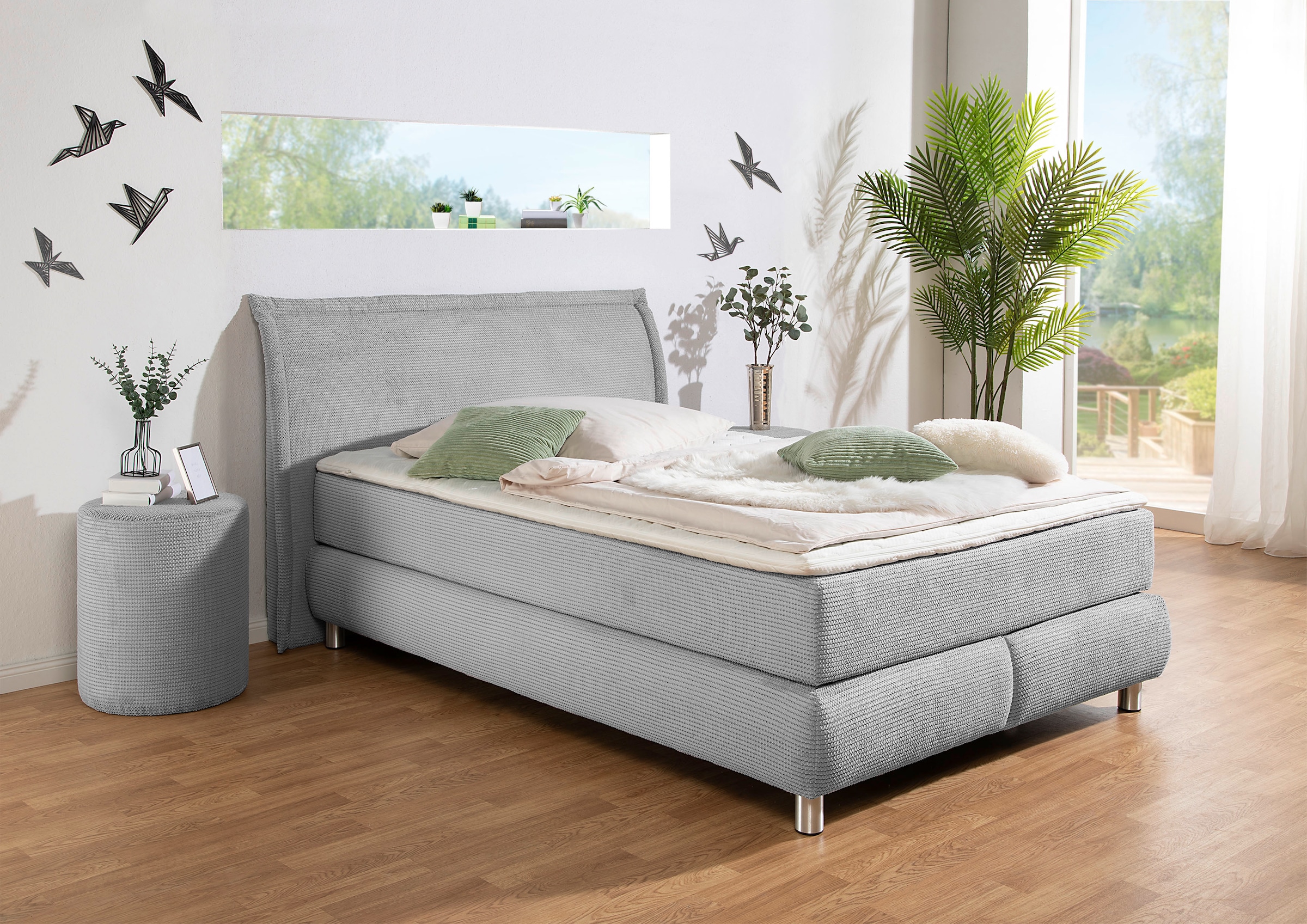 INOSIGN Boxspringbett ""Coloma" erhältlich in H2, H3 oder H4 inkl. Topper", günstig online kaufen