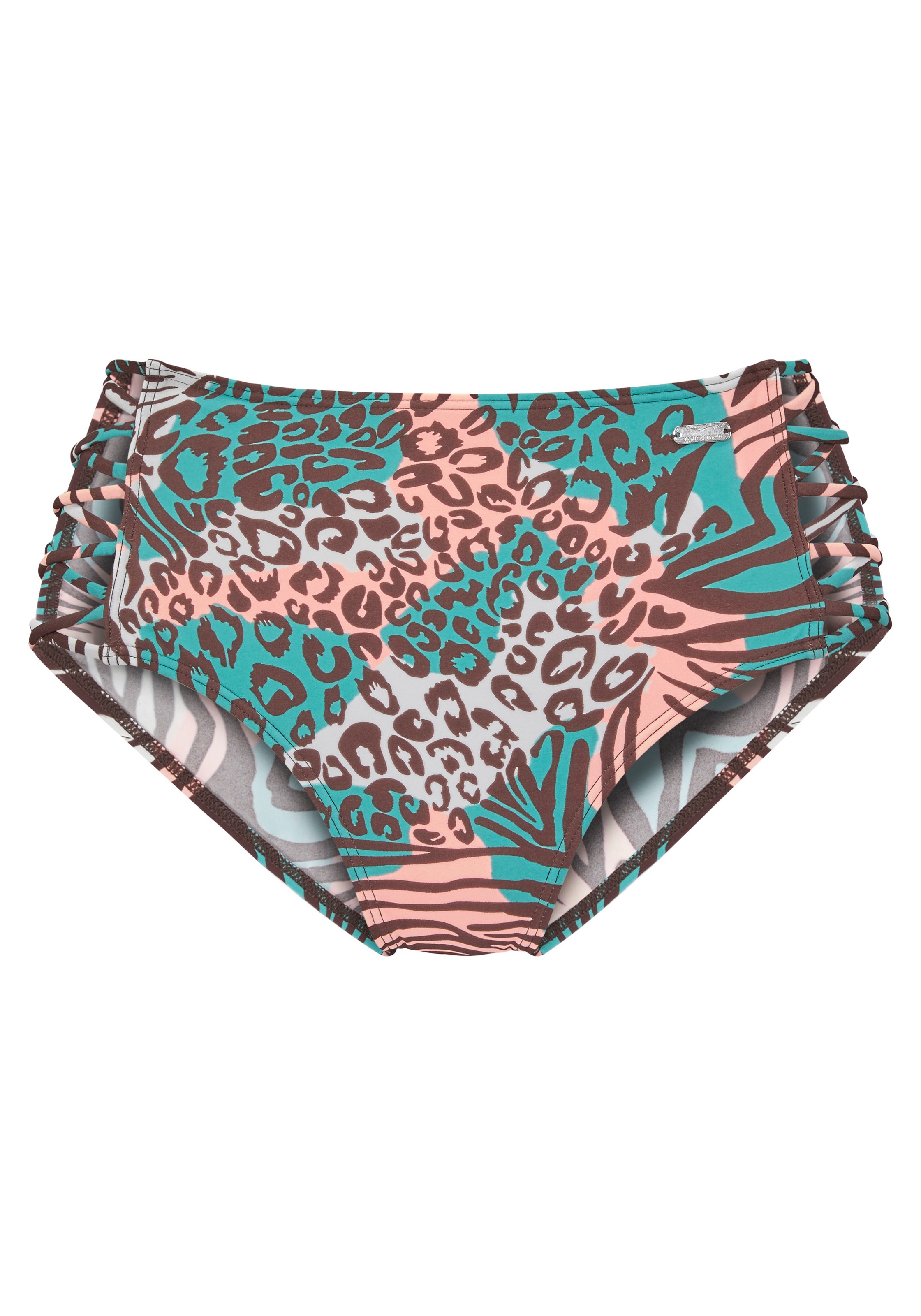 Venice Beach Highwaist-Bikini-Hose "Maia" mit trendigem Druck günstig online kaufen