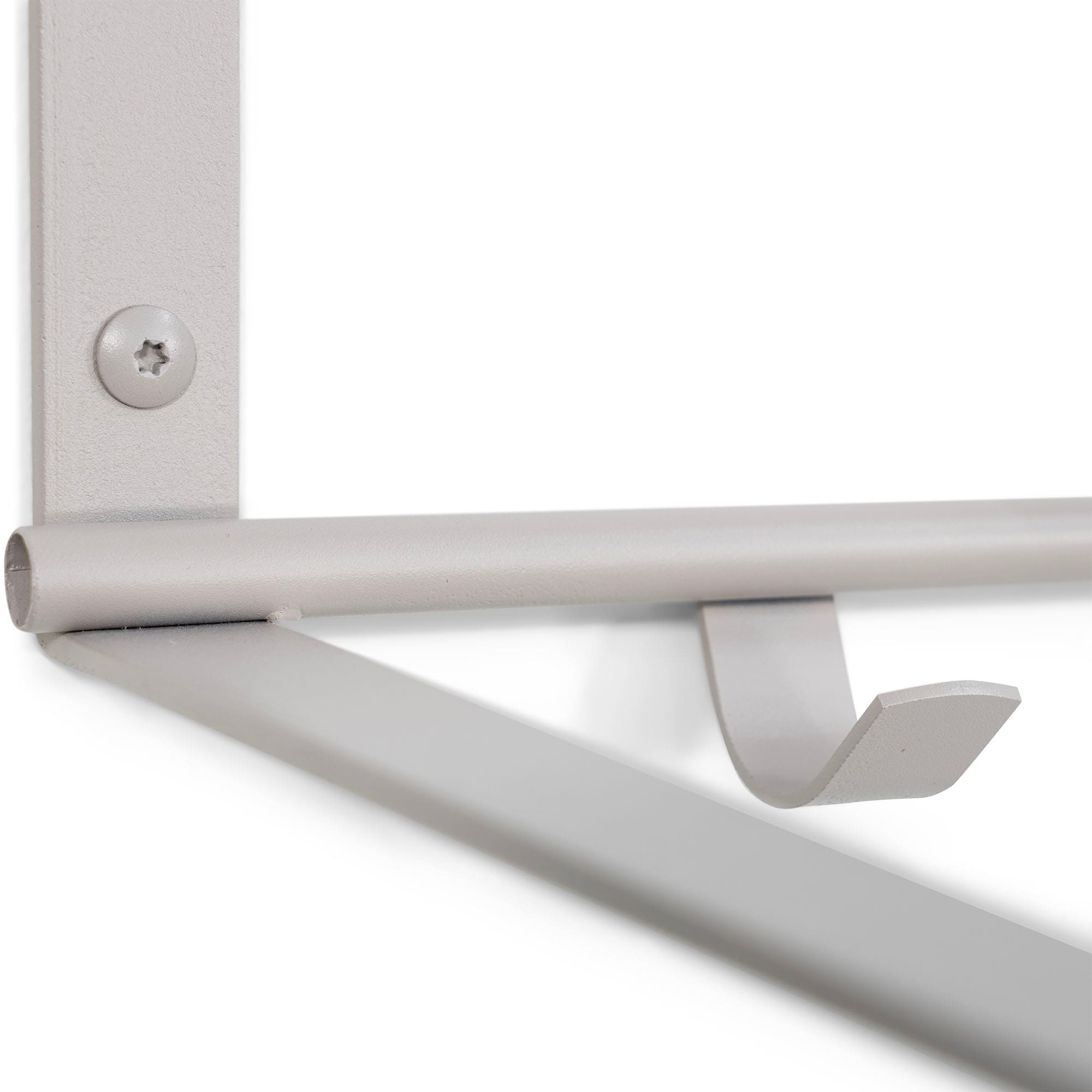 Spinder Design Garderobenleiste »REX«, (1 St.), Wandgarderobe aus Stahl mit Hutablage und 5 bzw. 7 Haken