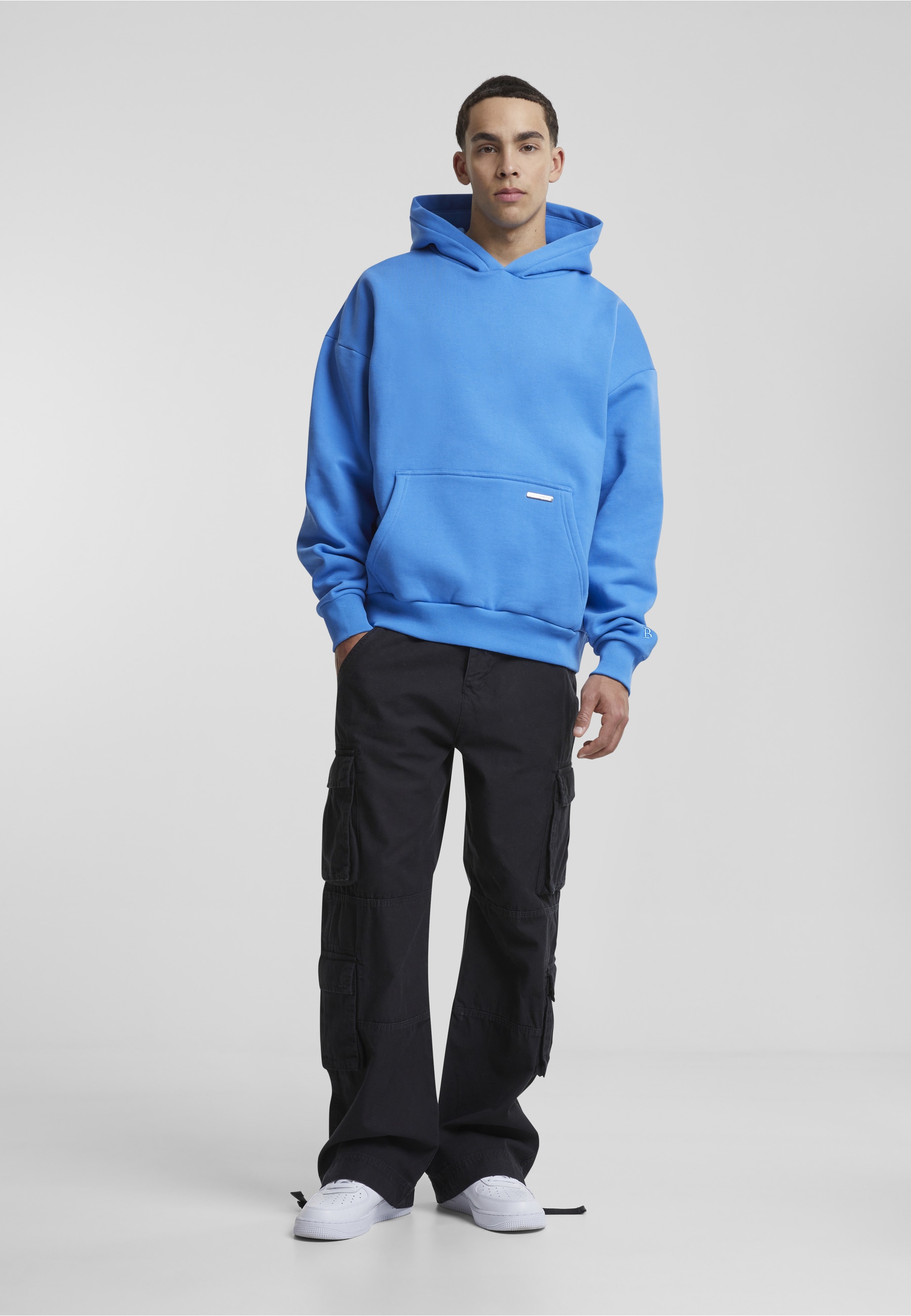 Dropsize Kapuzenpullover »Dropsize Herren Bazix Republiq Super Heavy Blank Hoodie« 1 Stk.