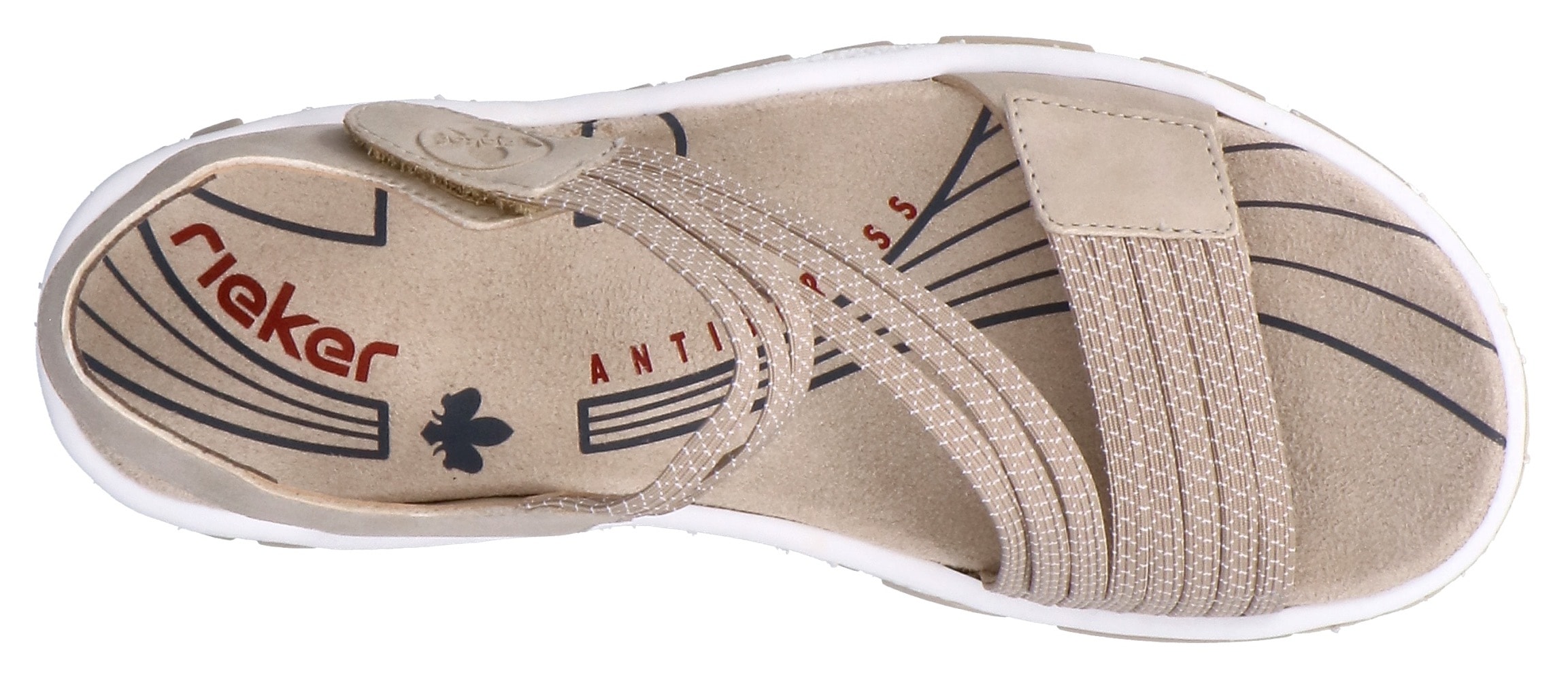 Rieker Riemchensandale  Sommerschuh, Sandalette, Klettschuh, im Sportslook