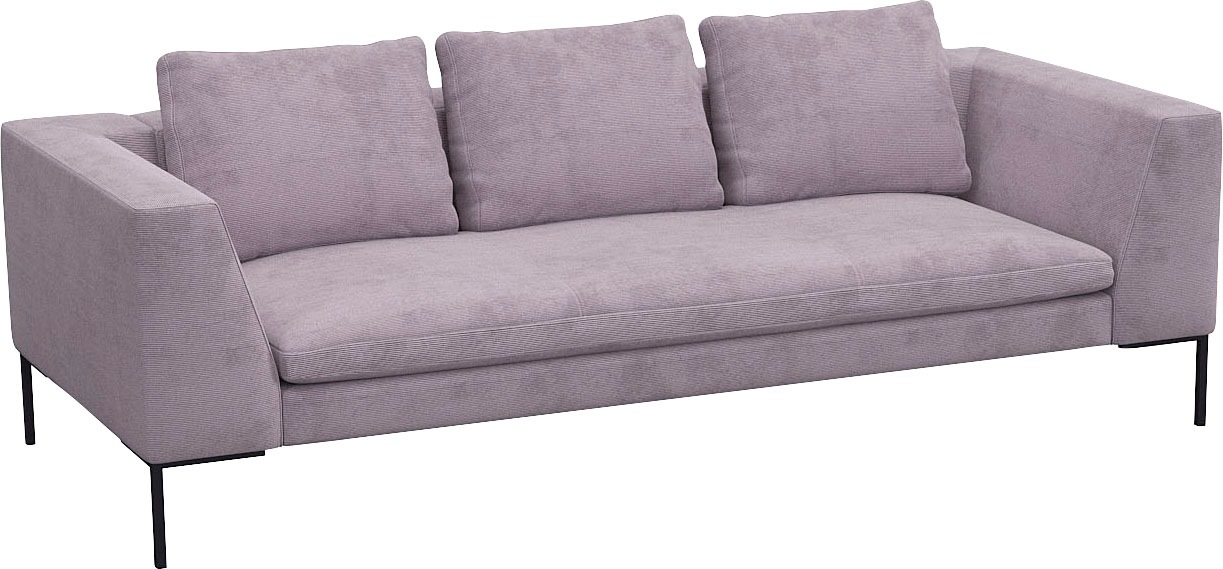 FLEXLUX 3-Sitzer »Loano, superbequemer Sitzkomfort durch Kaltschaum im Sitz«, modernes Sofa, frei im Raum stellbar, lose Kissen