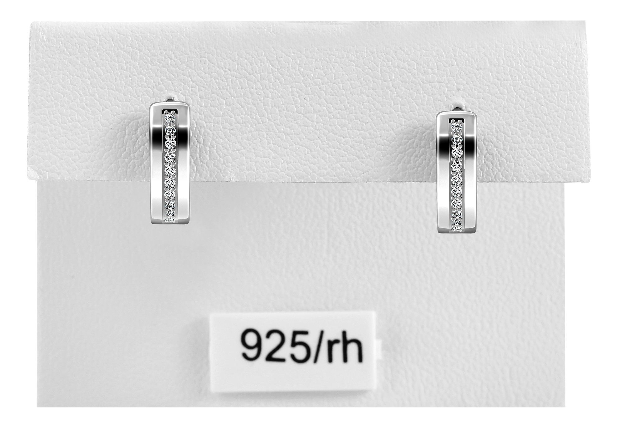Adelia´s Klappcreolen "Ohrringe – Klappcreole aus 925 Silber mit Zirkonia" Perfekt zum Verschenken an besondere Menschen