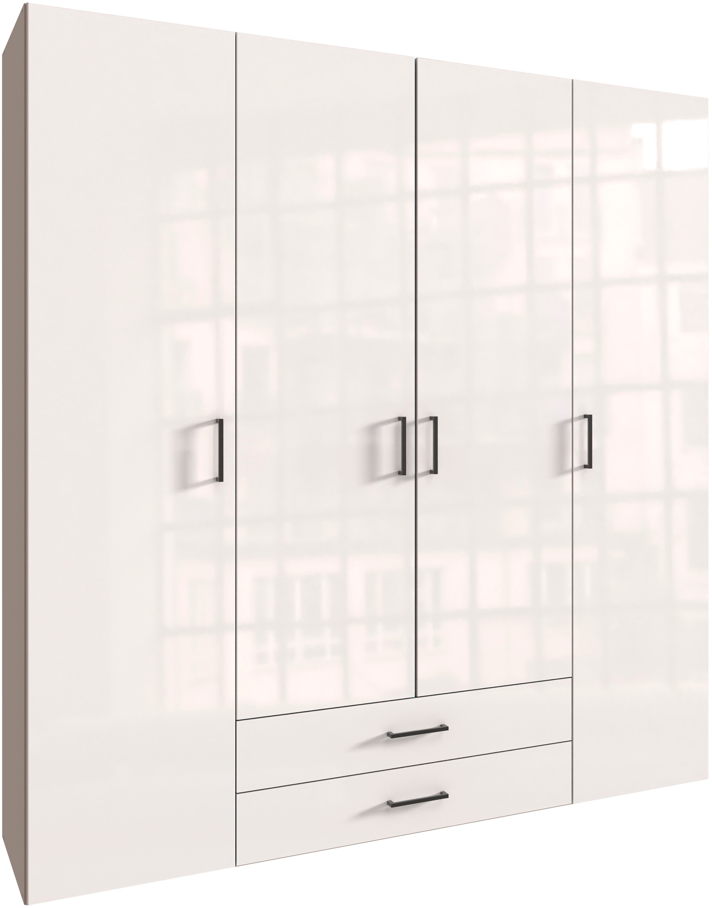 Wimex Drehtürenschrank "Mugano" mit langen oder kurzen Griffen aus Metall, günstig online kaufen