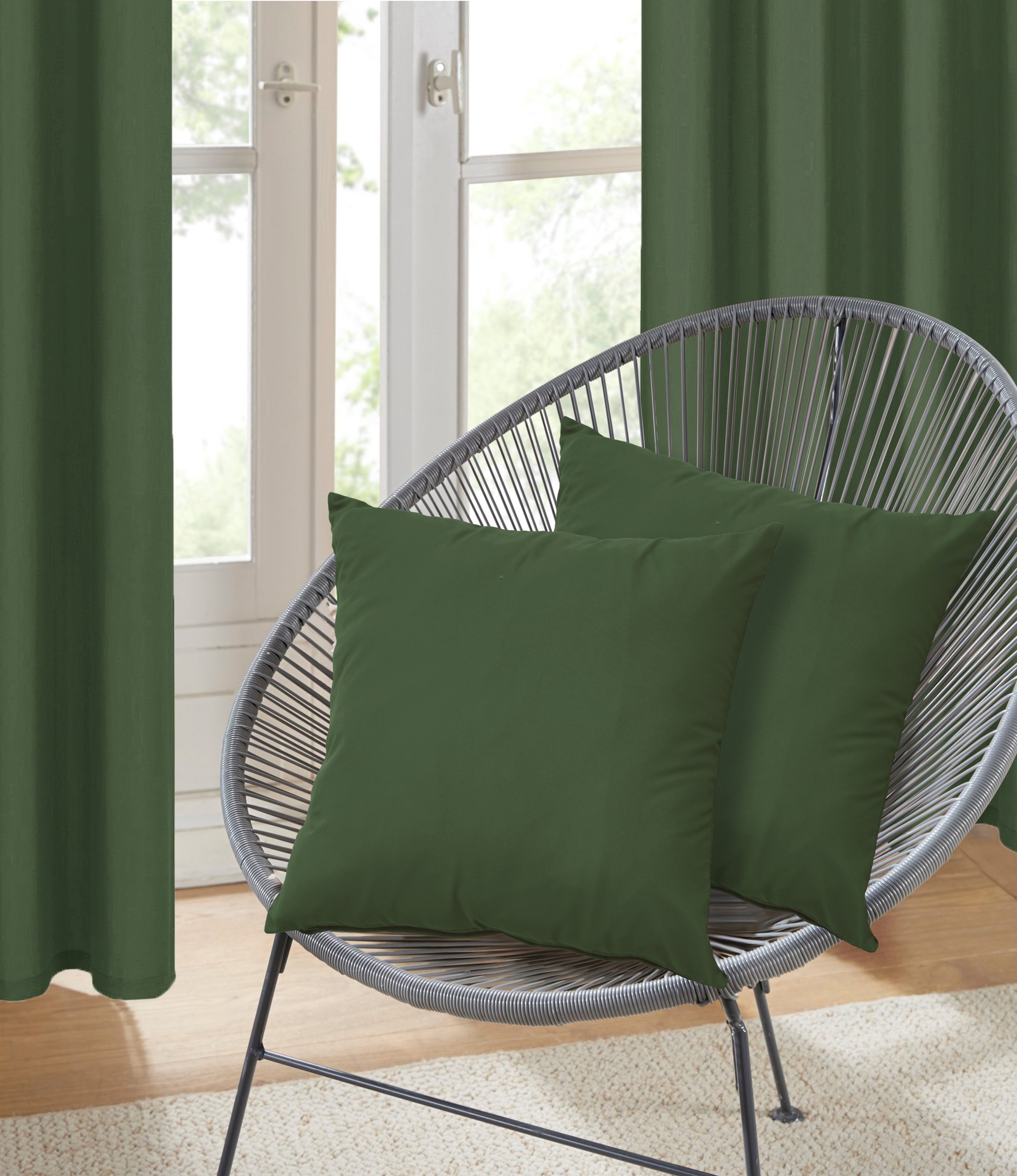 my home Dekokissen "Parry Microfaser" 2-er Set, unifarben, Kissenhüllen ohn günstig online kaufen