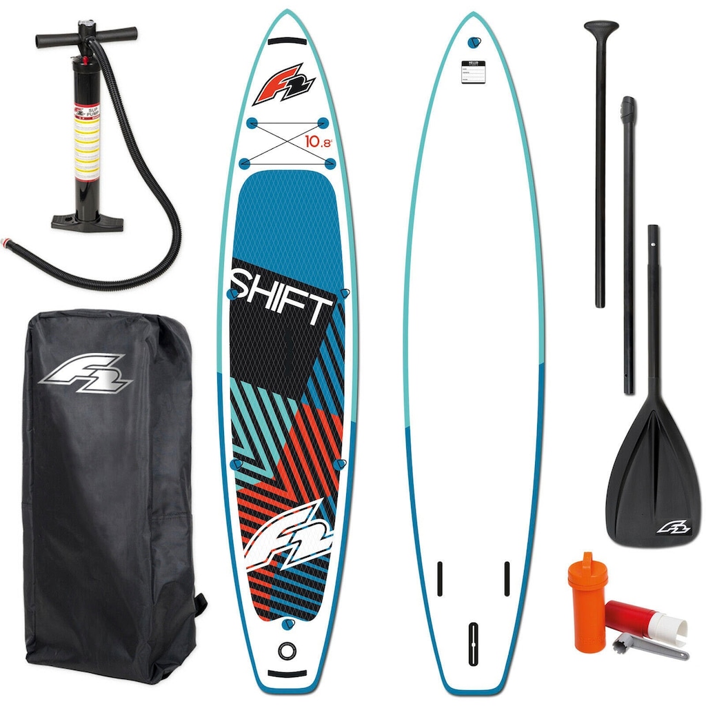 F2 Inflatable SUP-Board »Shift 10,8«, (Packung, 5 tlg.)