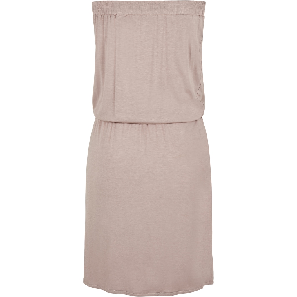 URBAN CLASSICS Shirtkleid »Urban Classics Damen Ladies Viscose Short Bandeau Dress«, (1 tlg.)