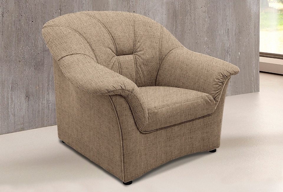 DOMO collection Sessel "Papenburg zeitlose Rückensteppung, elegante Armlehn günstig online kaufen