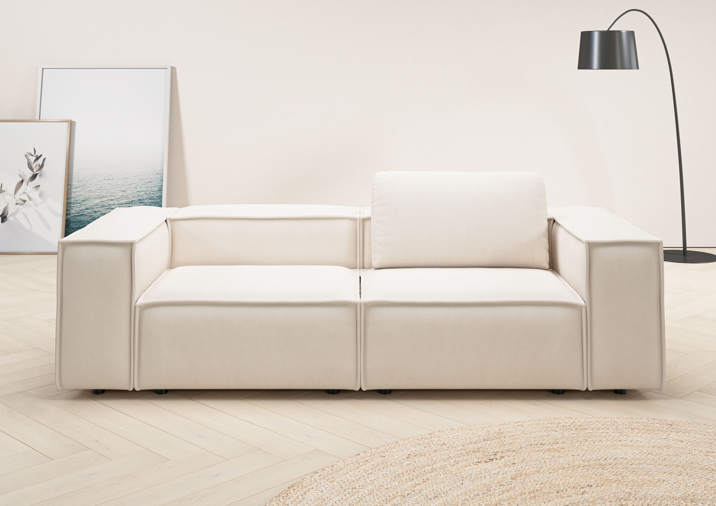 Home affaire 2-Sitzer "Watertown, modernes Sofa 246 cm breit, auch in Feinc günstig online kaufen