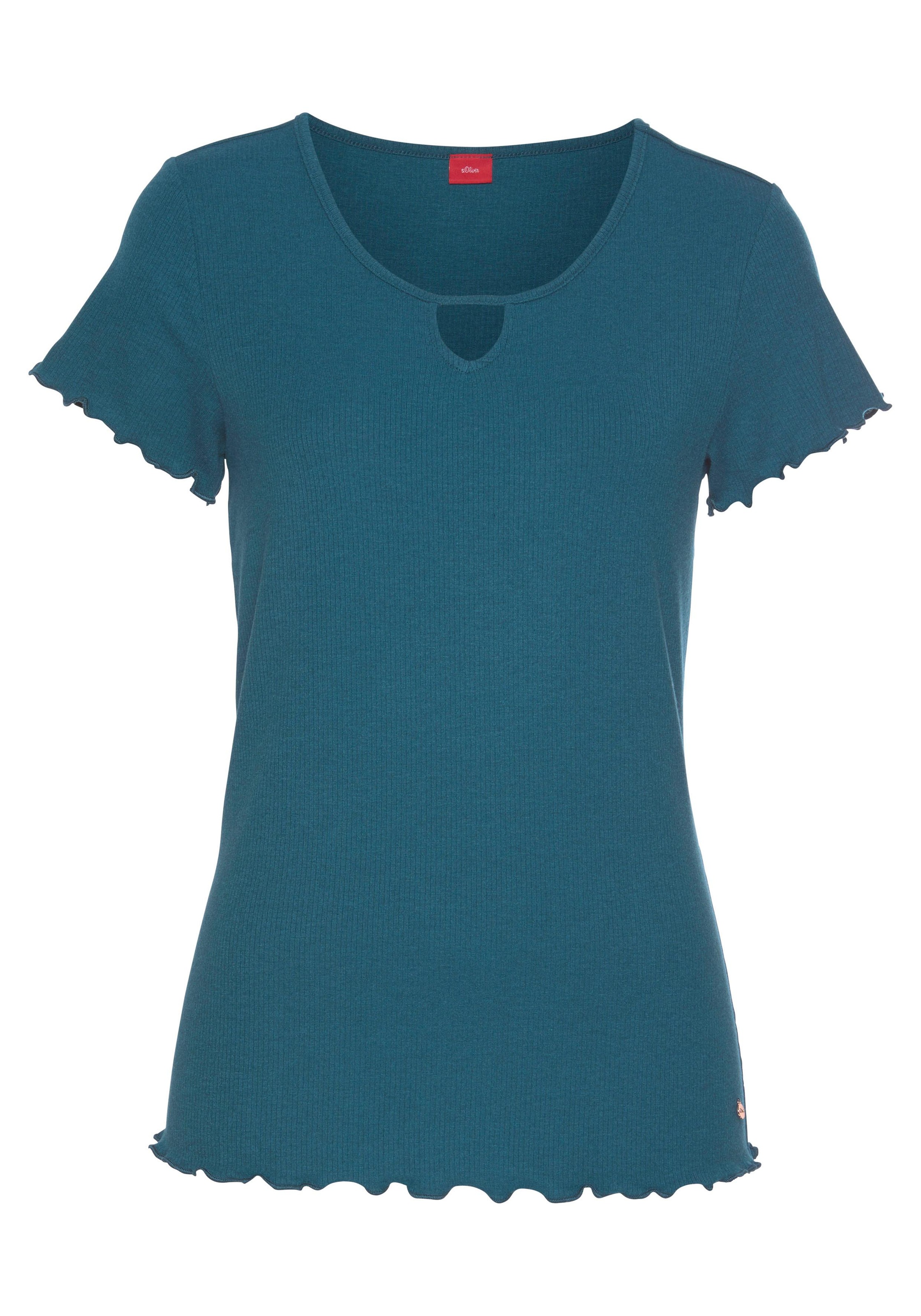 s.Oliver Bodywear T-Shirt BAUR | Kräuselsäumen online kaufen mit