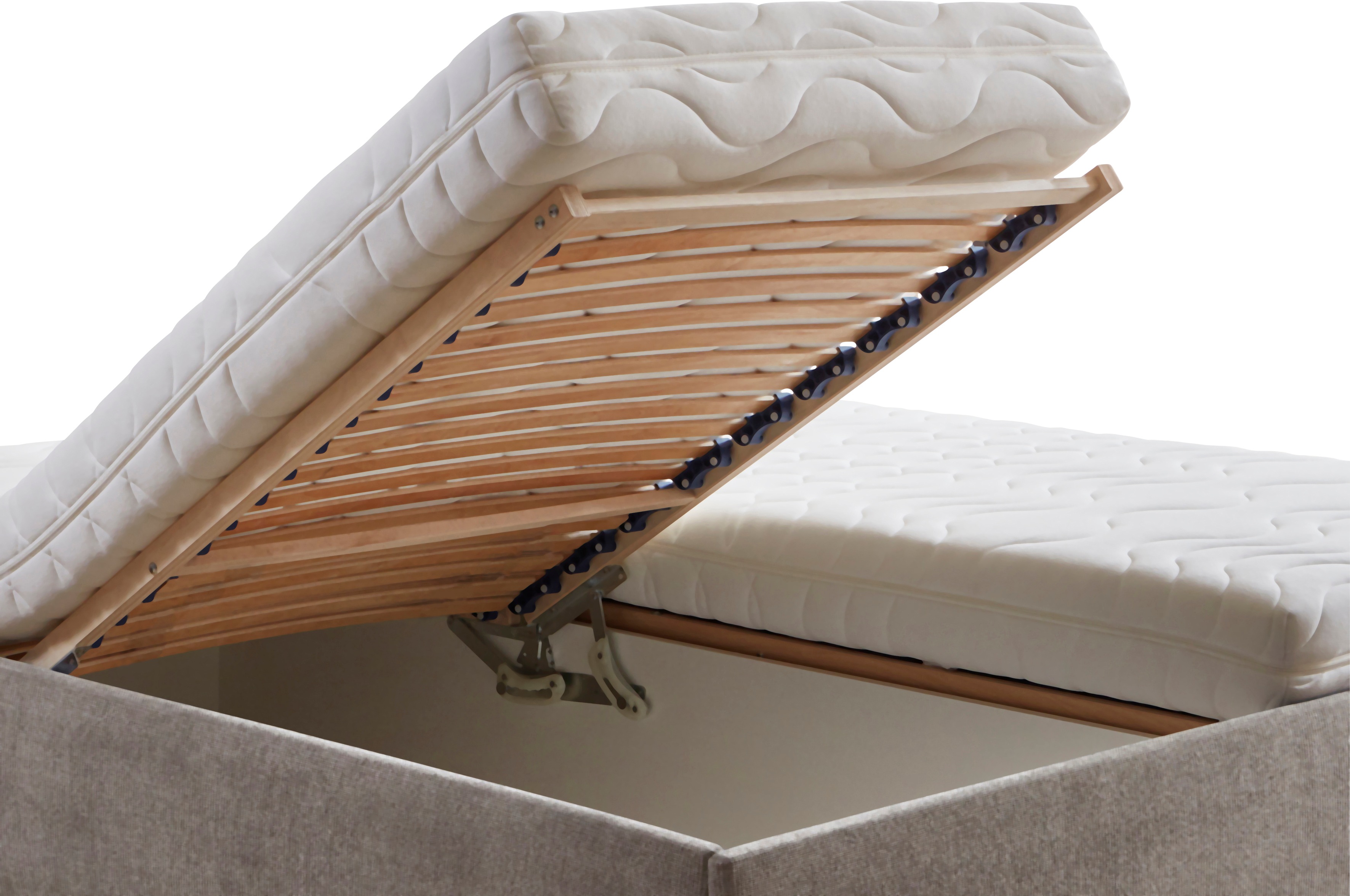 Thumbnail - Westfalia Schlafkomfort Polsterbett "Amrum" in Samtvelours ohne Kopfteil, mit und ohne Bettkasten erhältlich