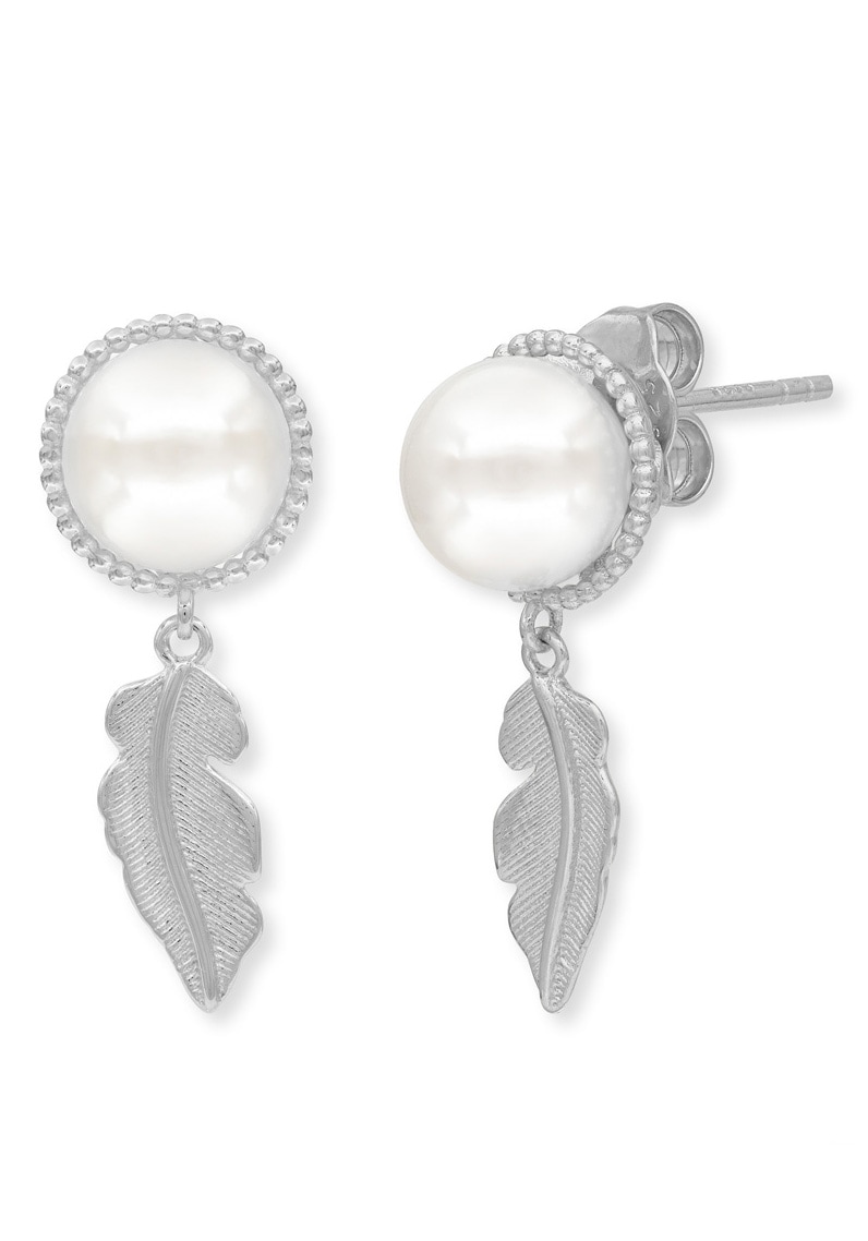 Paar Ohrstecker »The glory of pearls, Feder, ERE-GLORY-FEDER-ST, ERE-GLORY-FEDER-STG«,...