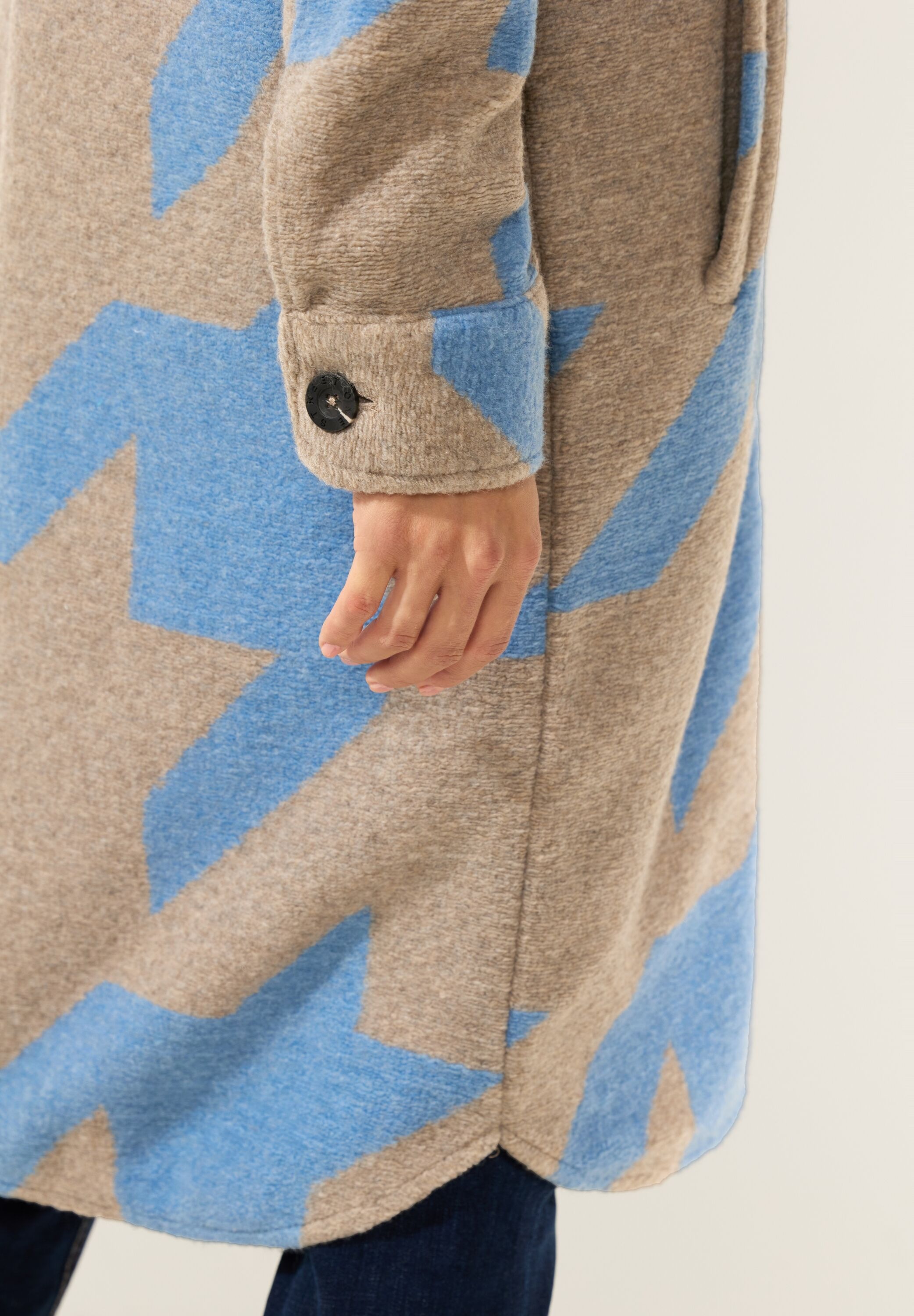 STREET ONE Langmantel, im Colourblock-Design