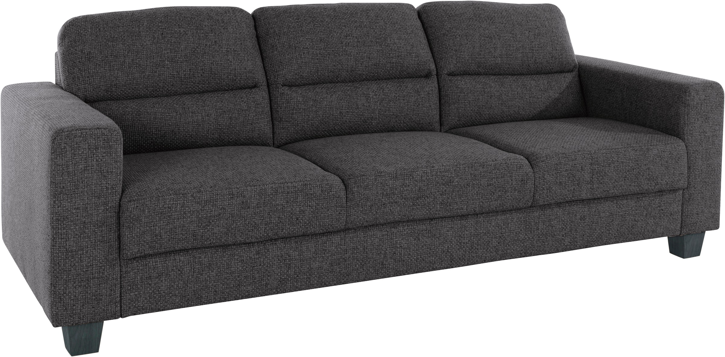 TRENDMANUFAKTUR 3-Sitzer »Chamber mit hohem Sitzkomfort«, in zeitloser Optik, Kopfstützen optional bestellbar