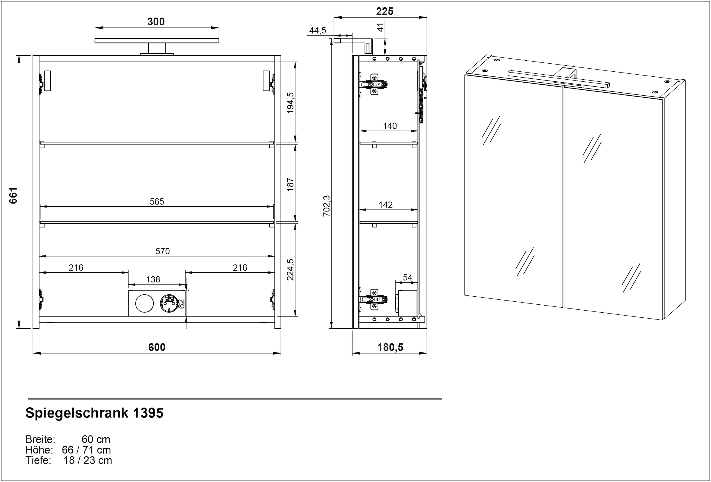 GERMANIA Badmöbel-Set »GW-Arnea« 2 Stk. tlg.