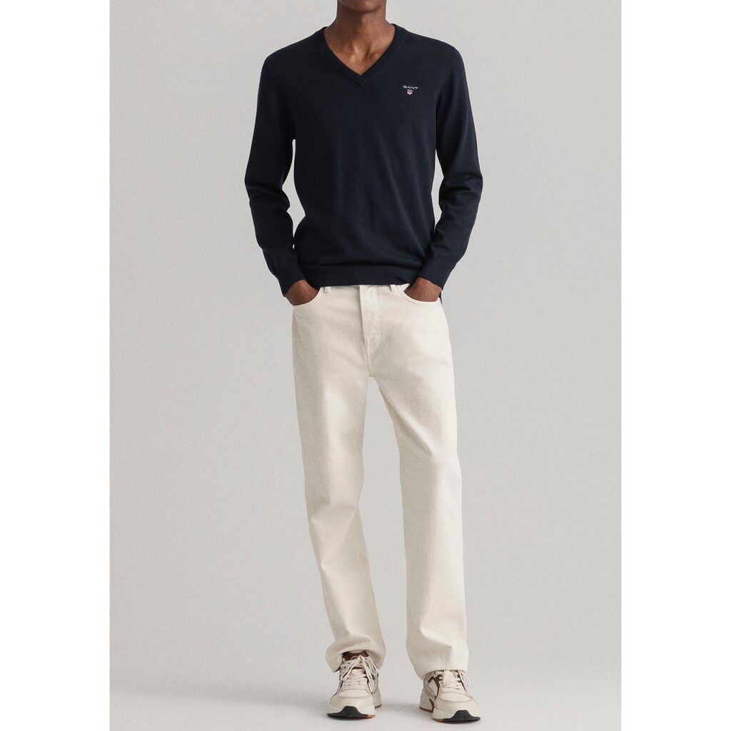 Gant V-Ausschnitt-Pullover »Classic Cotton V-Neck«