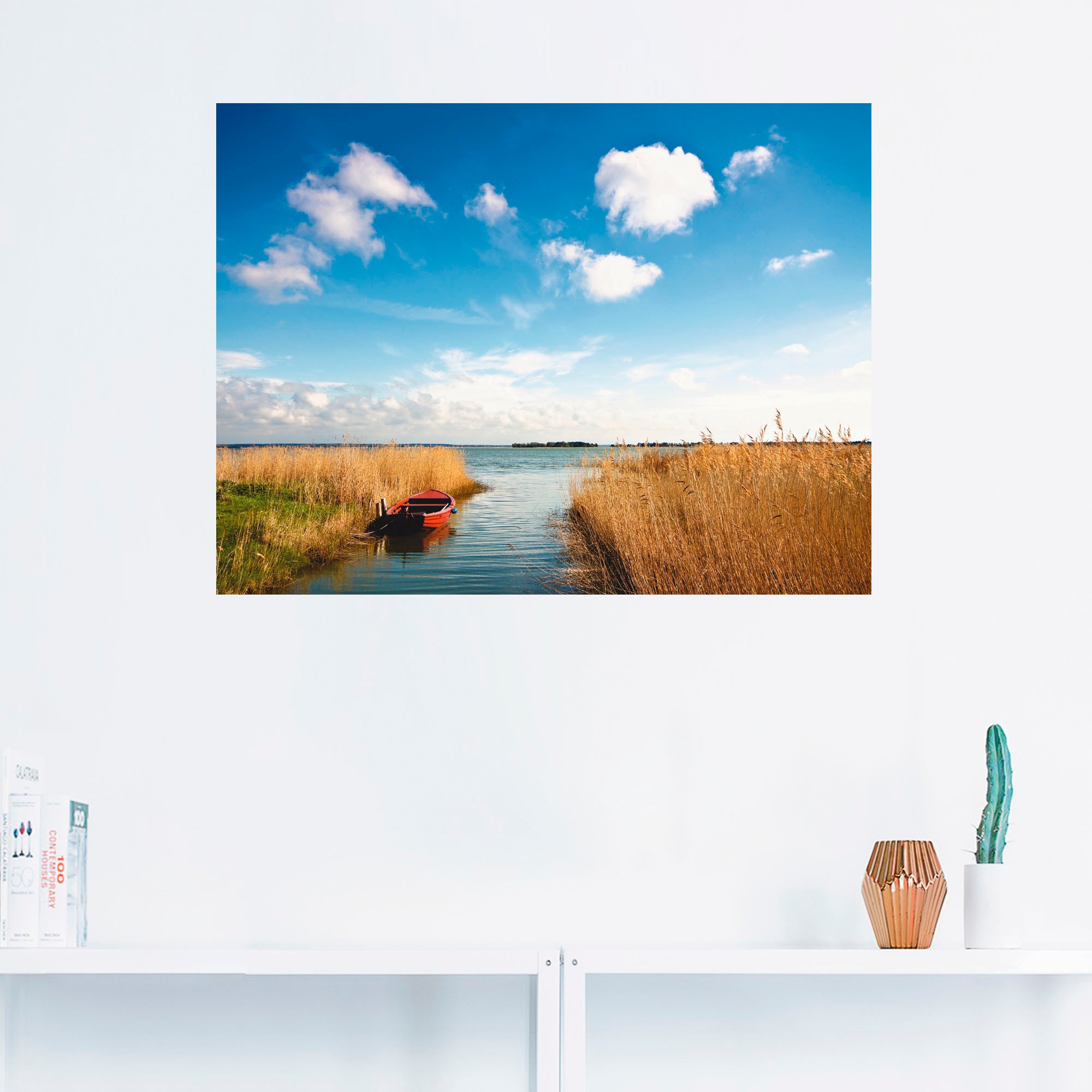 Artland Wandbild »Am Bodden bei Wiek (Fischland-Darß) I«, Küste, (1 St.), als Leinwandbild, Wandaufkleber oder Poster in versch. Größen