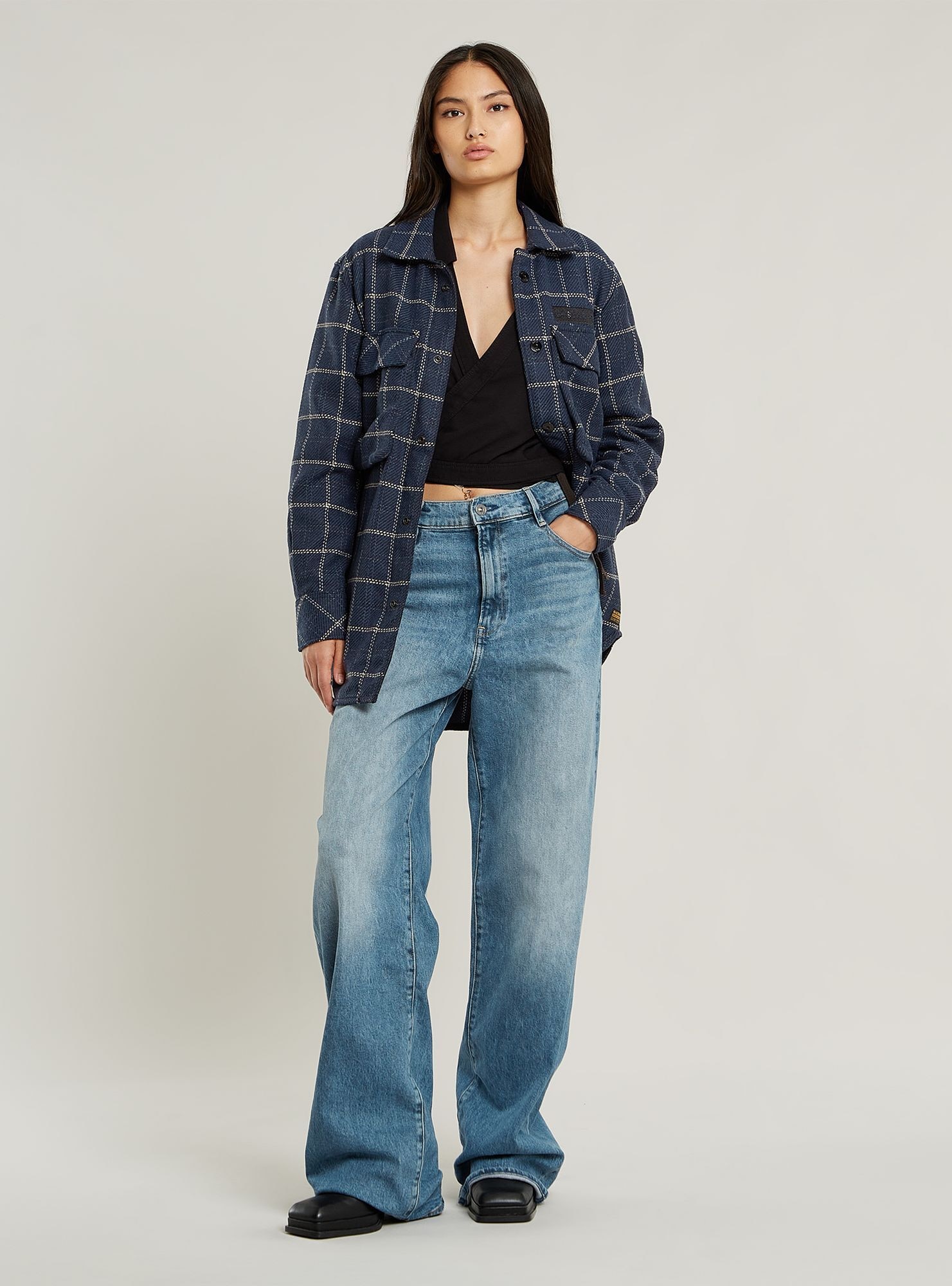 G-STAR Langarmshirt »Regular Boyfriend Overshirt«