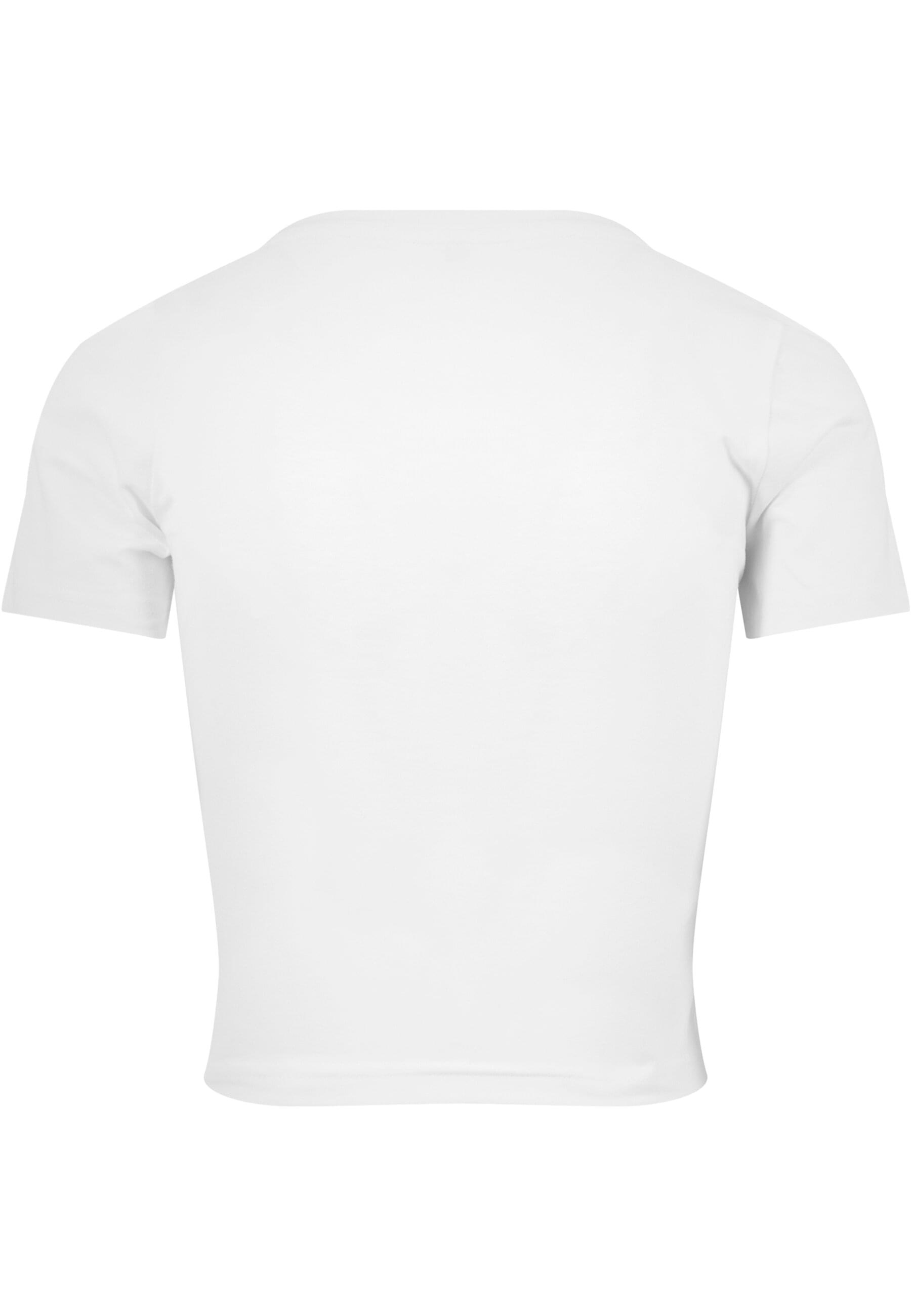 Merchcode T-Shirt »Merchcode Damen Ladies Tennis Tournament Cropped Tee«, (1 tlg.)