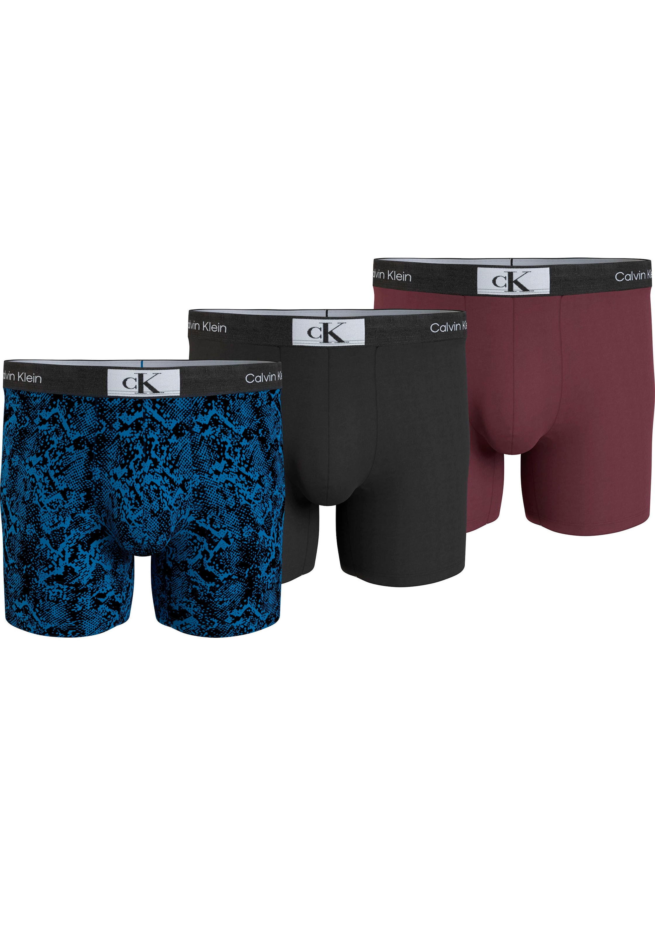 Calvin Klein Underwear Boxer "BOXER BRIEF 3PK", (Packung, 3 St., 3er-Pack), mit Logo-Elastikbund