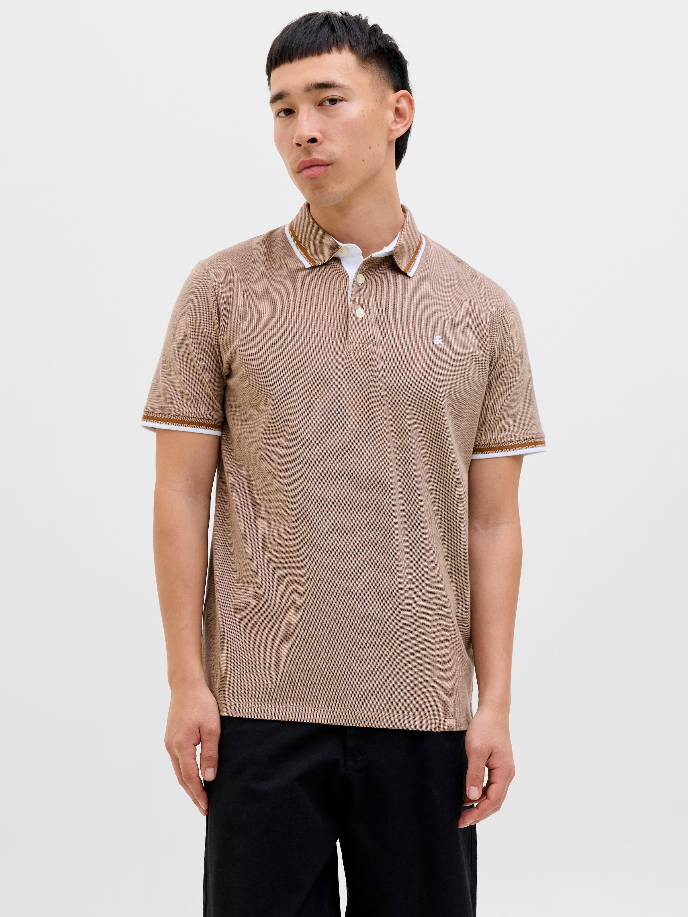 Jack & Jones Poloshirt "JJEPAULOS POLO SS NOOS" mit Logo Stickerei günstig online kaufen