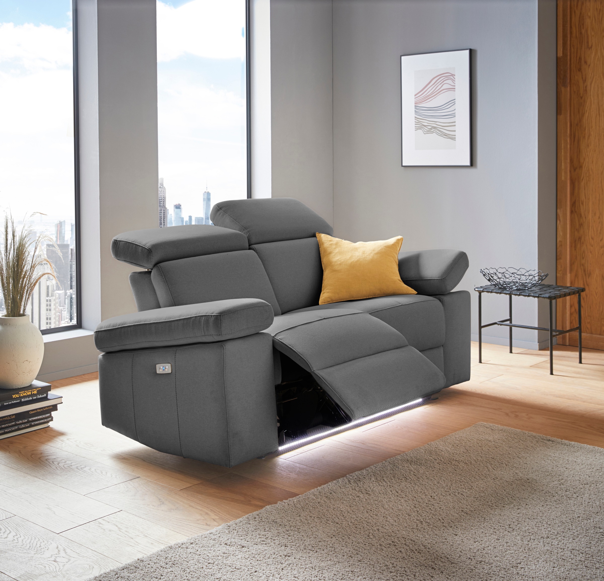 Home affaire "Kilado" mit Relaxfunktion, verstellbarer Armlehne, Kopfteilve günstig online kaufen