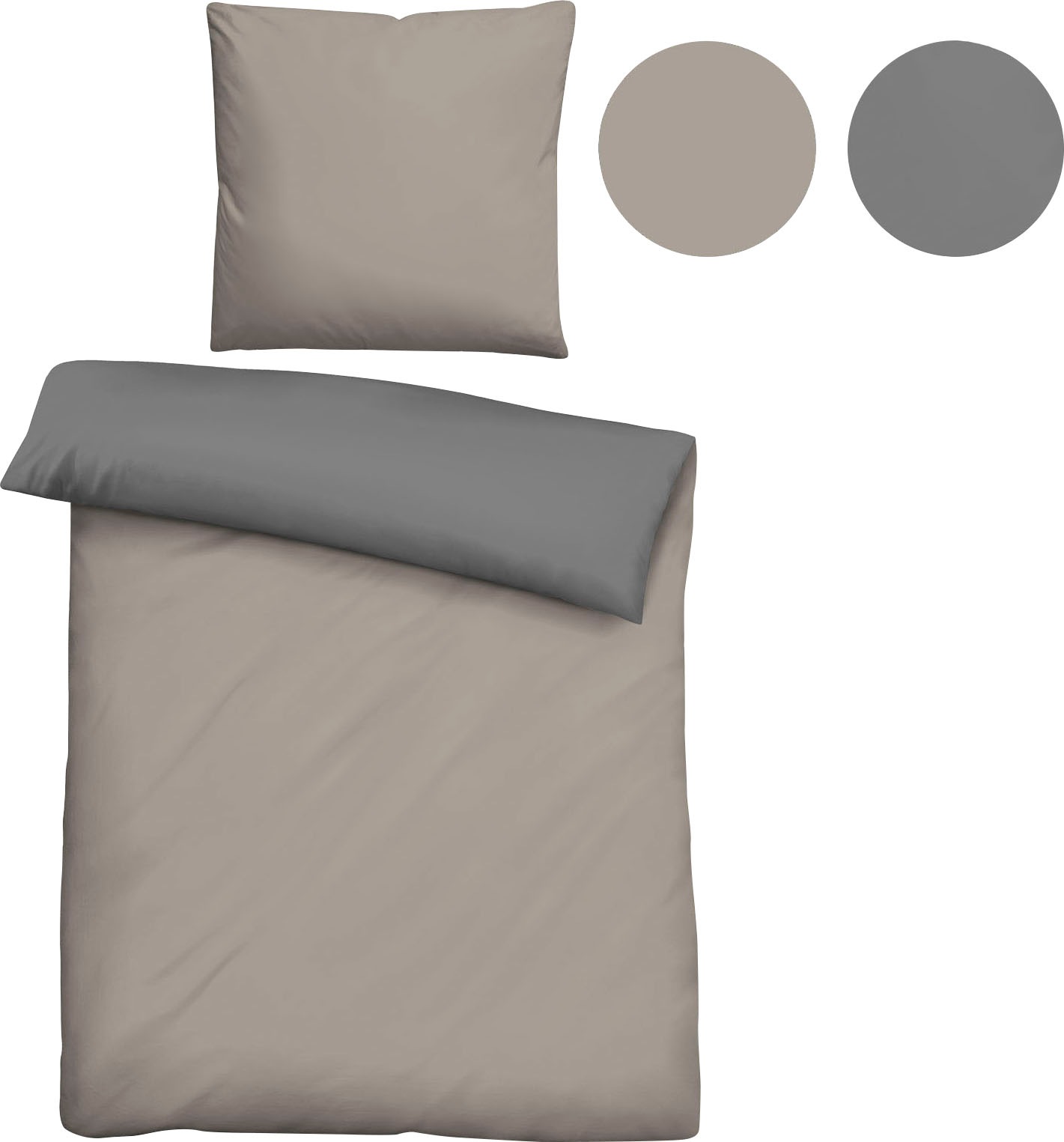 Biberna Wendebettwäsche "Alma in Gr. 135x200, 155x220 oder 200x200 cm" 3 St günstig online kaufen