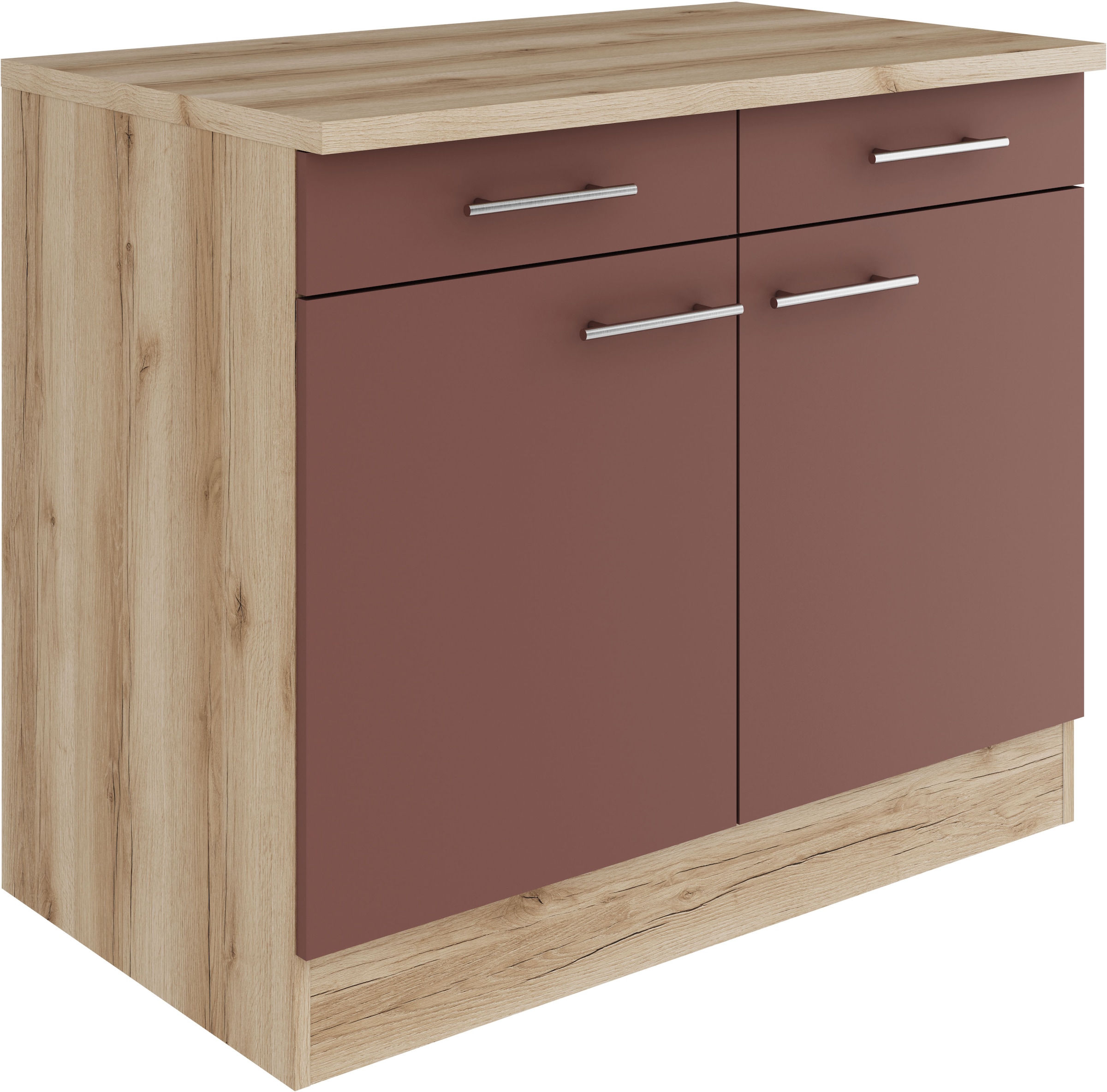 OPTIFIT Unterschrank "Bella" Breite 100 cm, mit 2 Türen und 2 Schubkästen