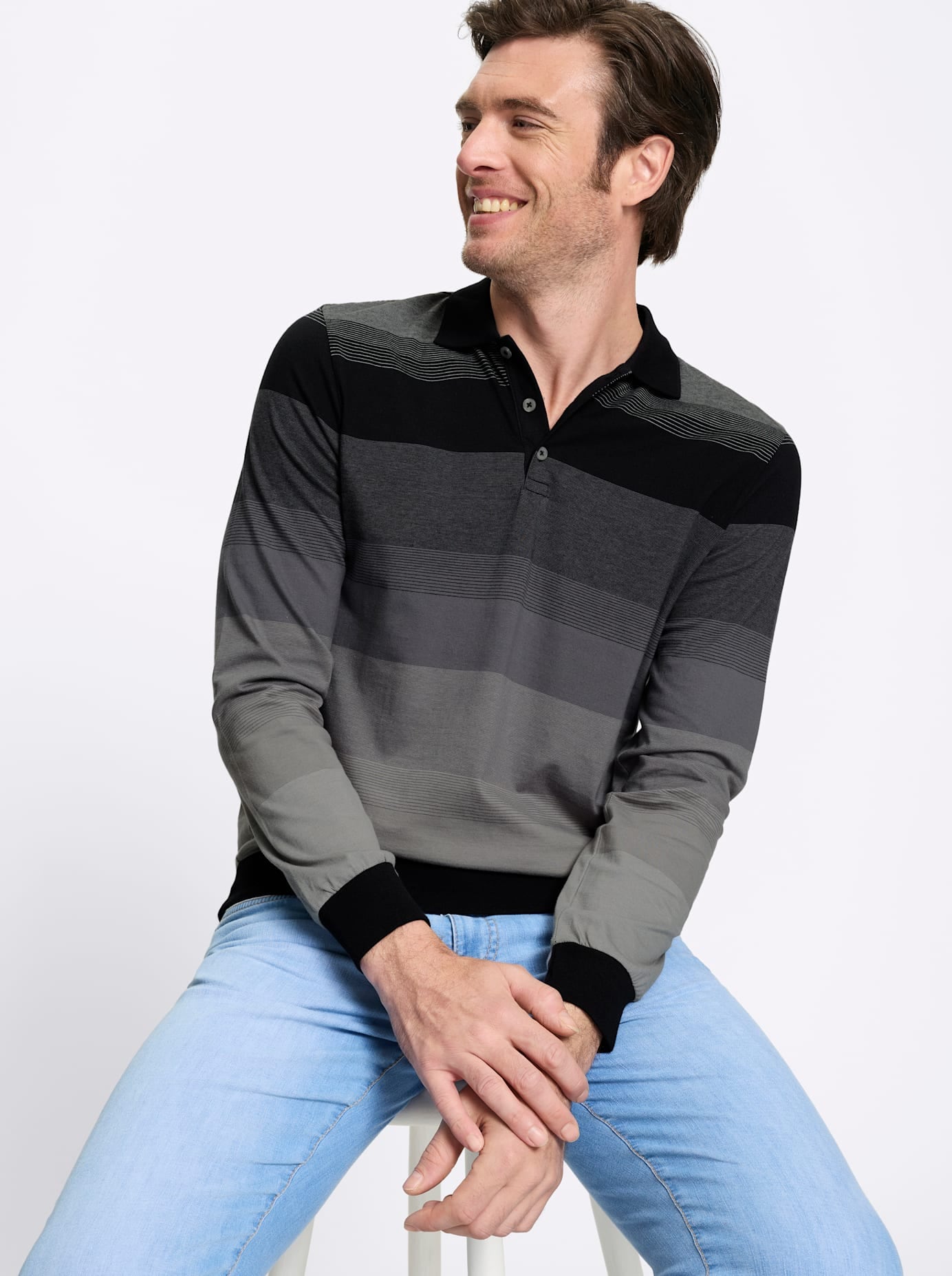 Marco Donati Langarm-Poloshirt »Langarm-Shirt« 1