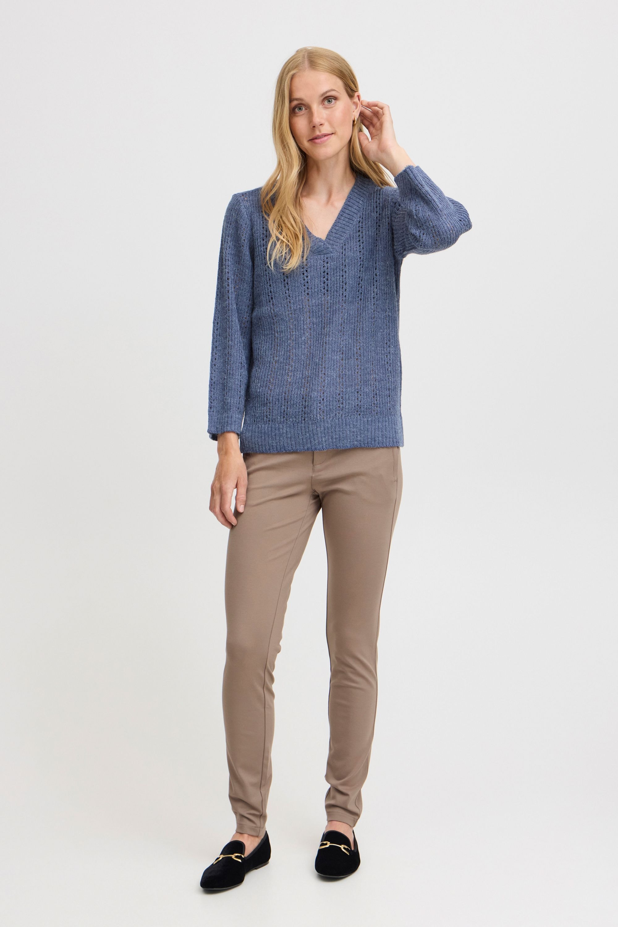 fransa Strickfleece-Pullover »Strickpullover FRERETTA PU 7«