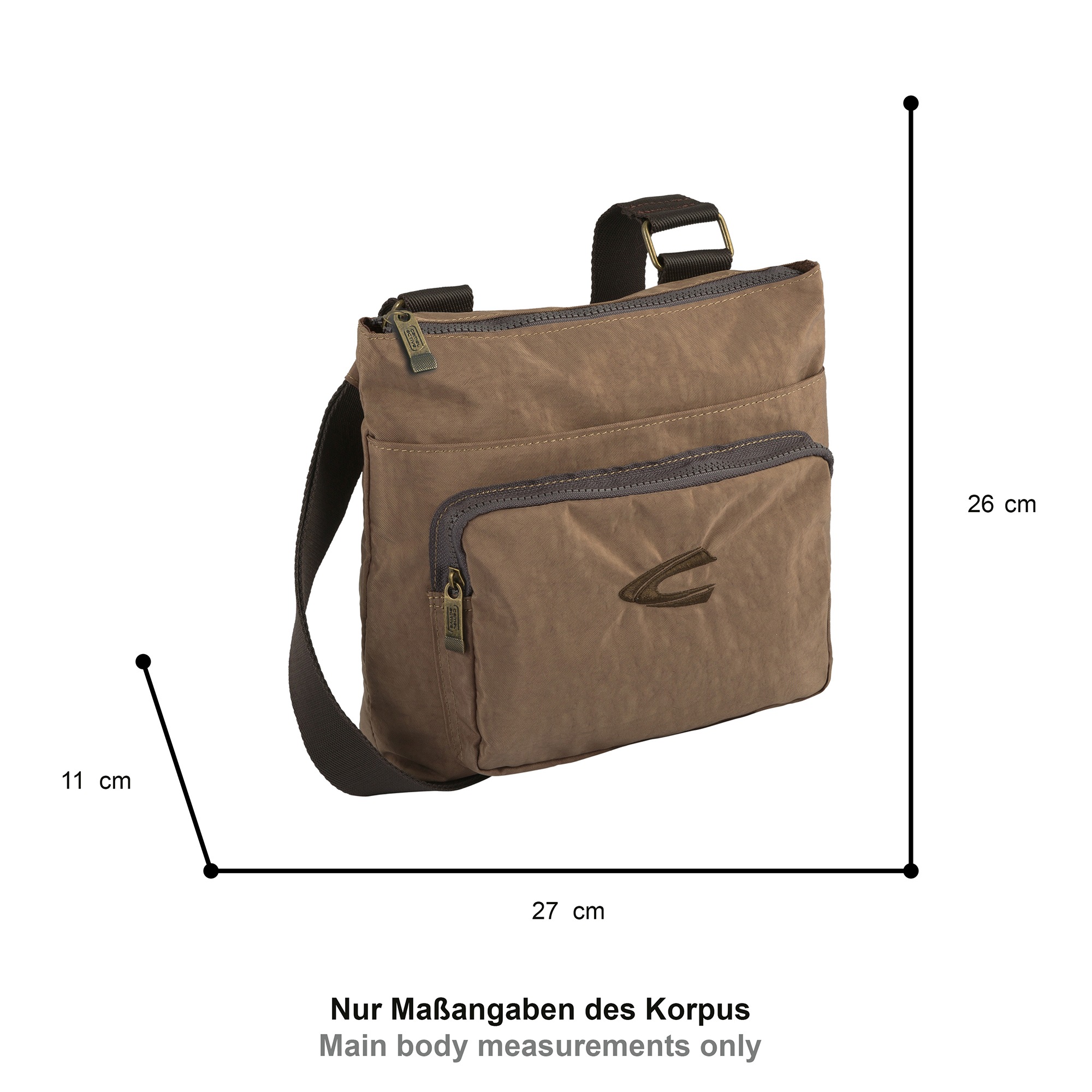 camel active Umhängetasche »Journey« aus leichtem robusten Nylon, funktional perfekt für alle Lebenslagen