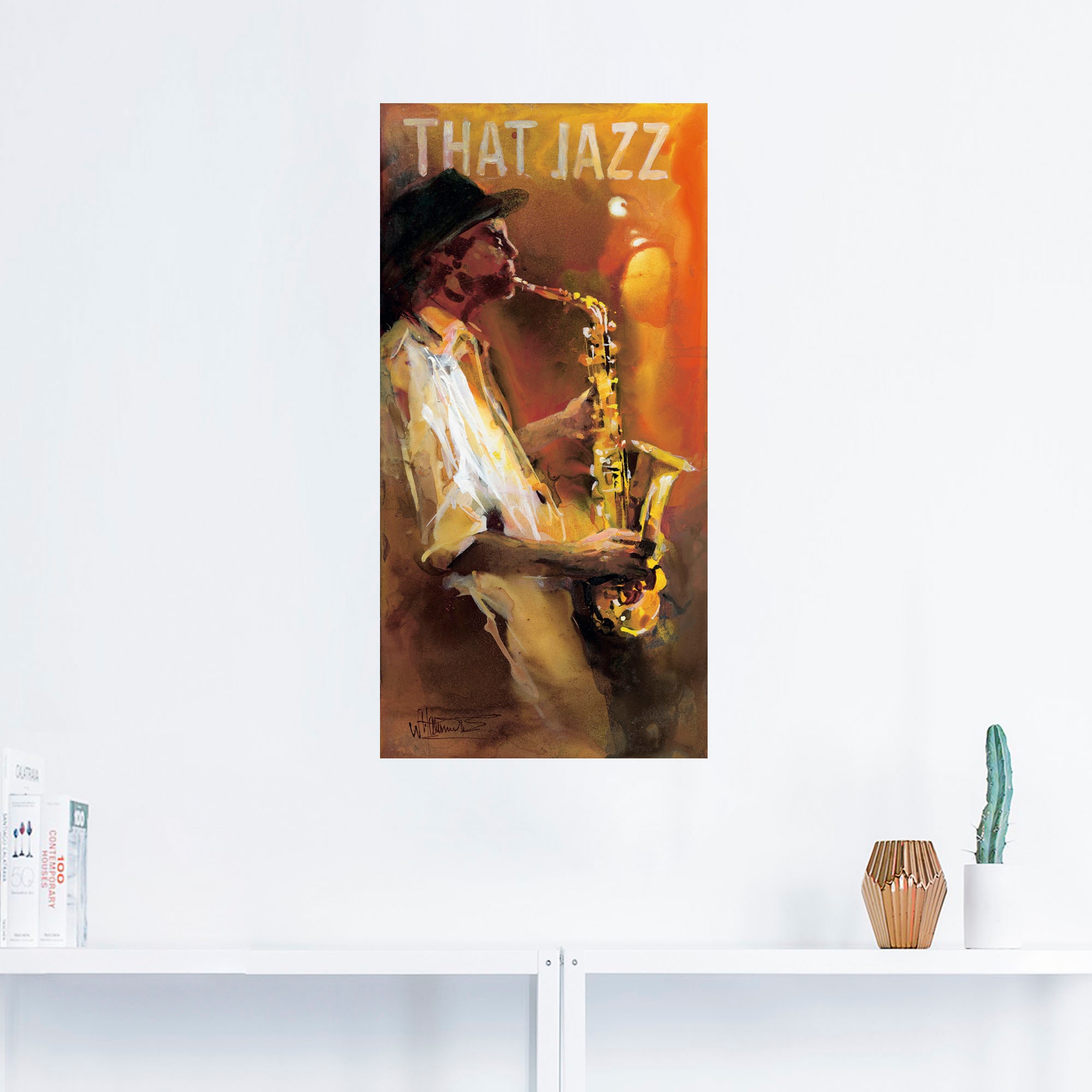 Artland Wandbild »Jazz«, Musiker, (1 St.), als Poster, Wandaufkleber in verschied. Größen