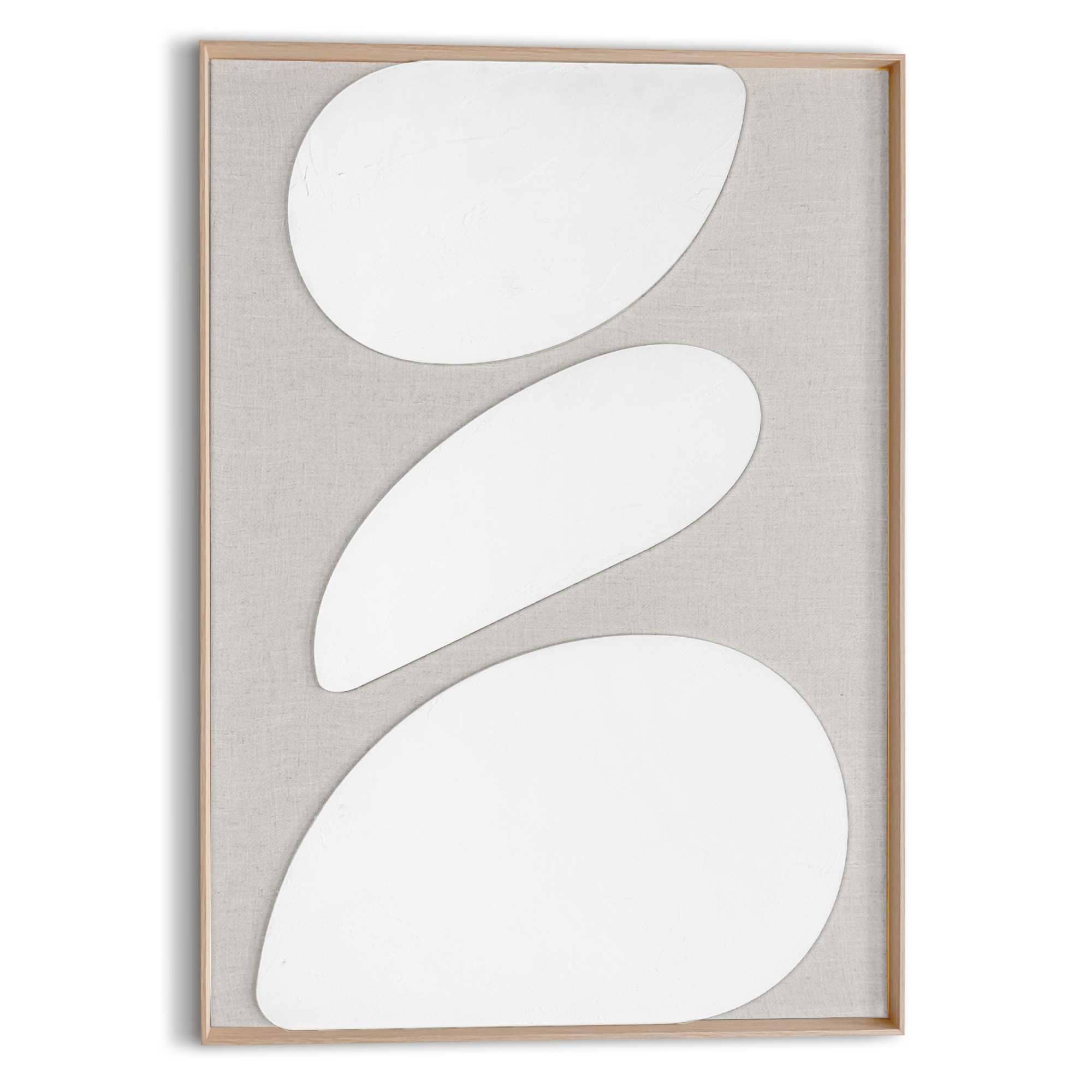 Reinders Wandbild "Organic Pebbles", Wohnzimmer - Beige - MDF - Abstrakt - günstig online kaufen