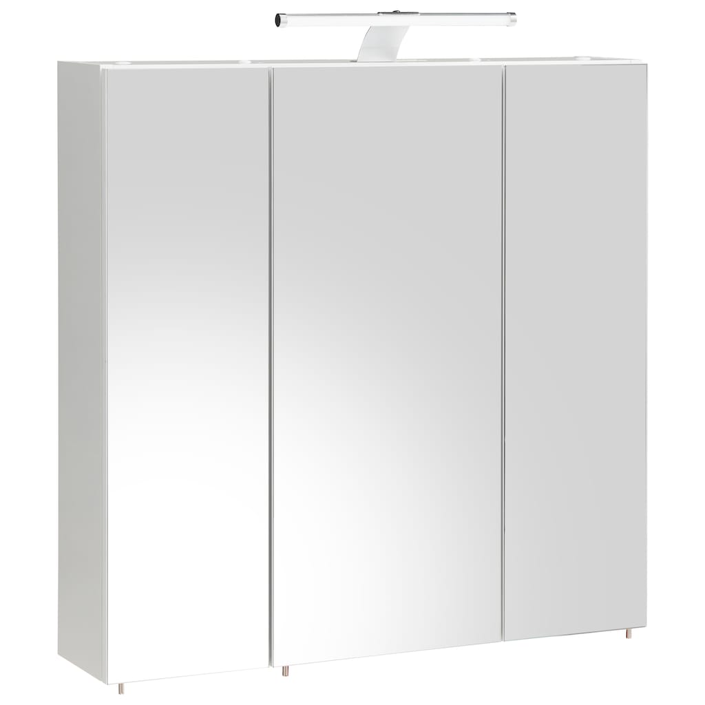 Schildmeyer Spiegelschrank »Roma«, Breite 70 cm, 3-türig, LED-Beleuchtung, Schalter-/Steckdosenbox