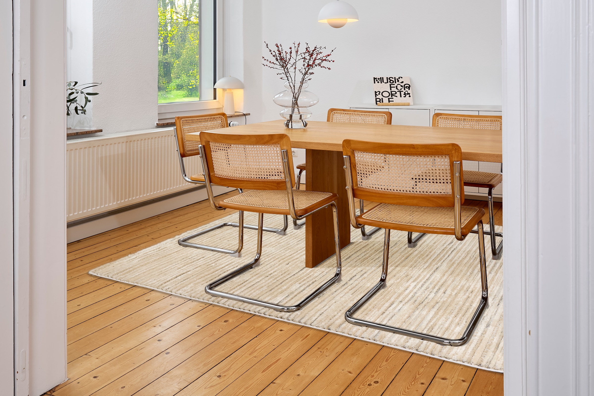 ASTRA Teppich »Lou 253«, rechteckig, 10 mm Höhe, Hoch Tief Struktur, Kurzflor, Wohnzimmer, Schlafzimmer