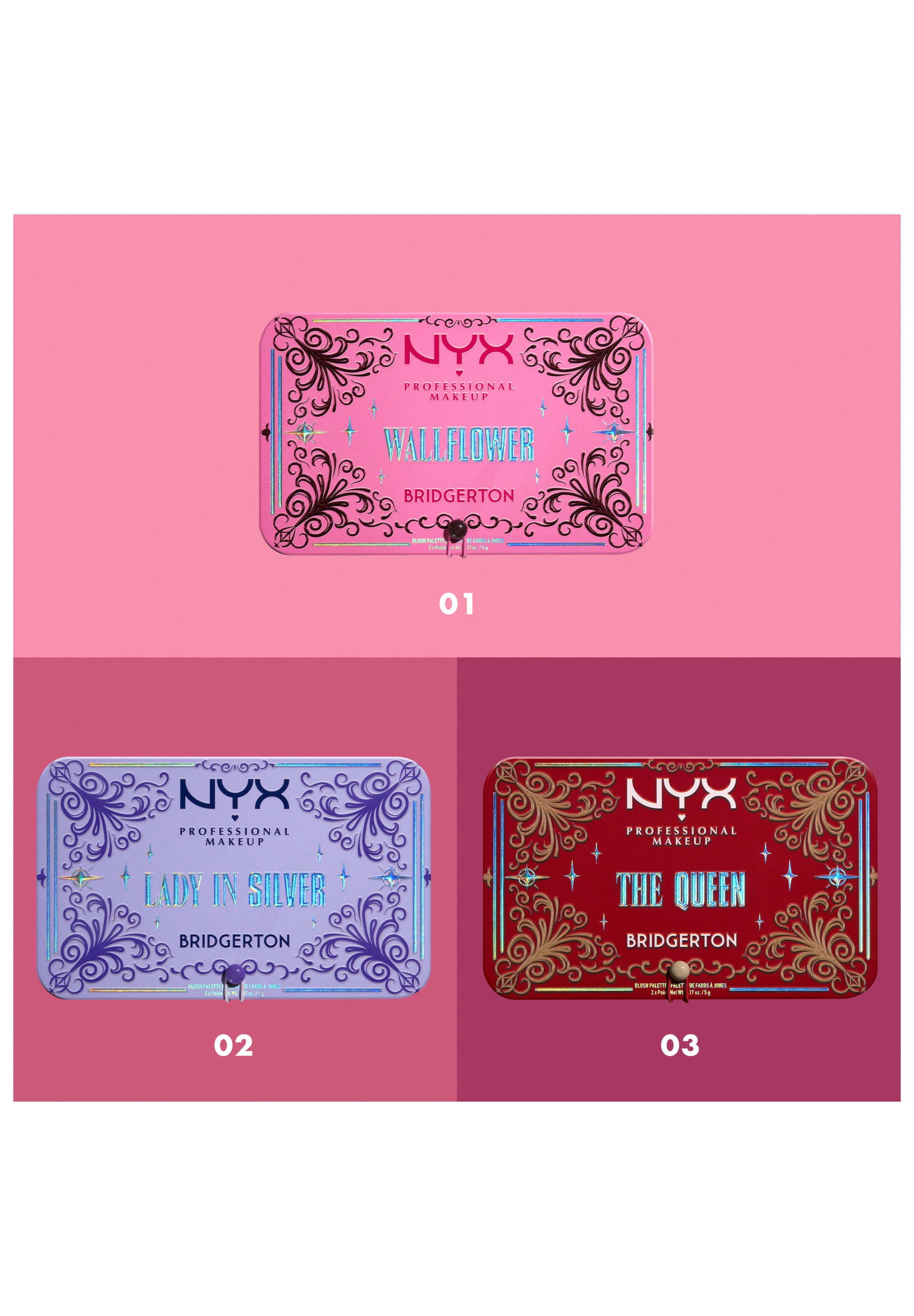 NYX Rouge »NYX Professional Makeup Bridgerton Royal Flush Blush Palette 01«