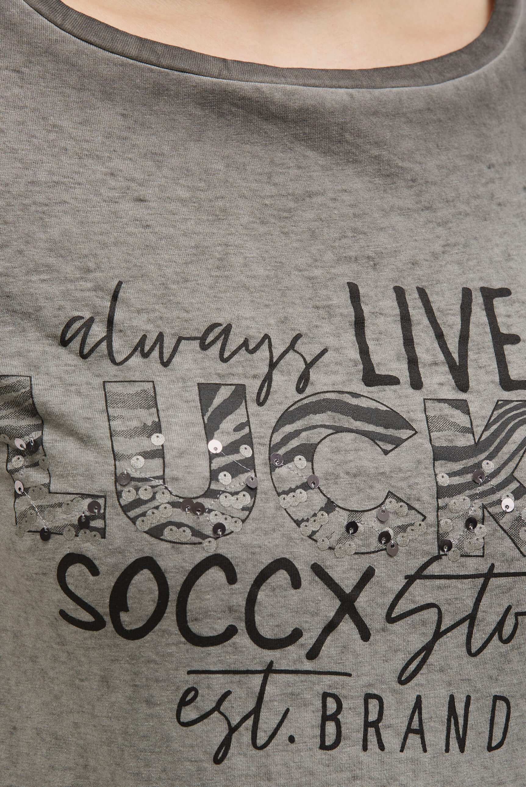 SOCCX Rundhalsshirt aus Baumwolle