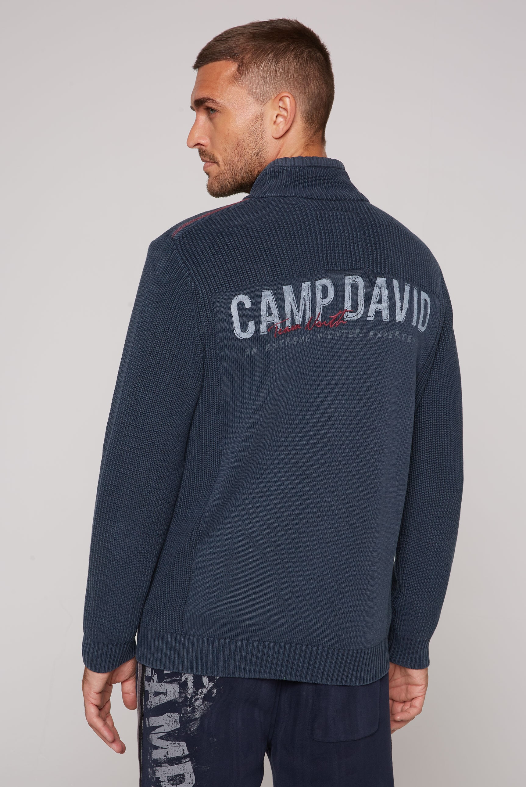 CAMP DAVID Strickjacke, aus Baumwolle