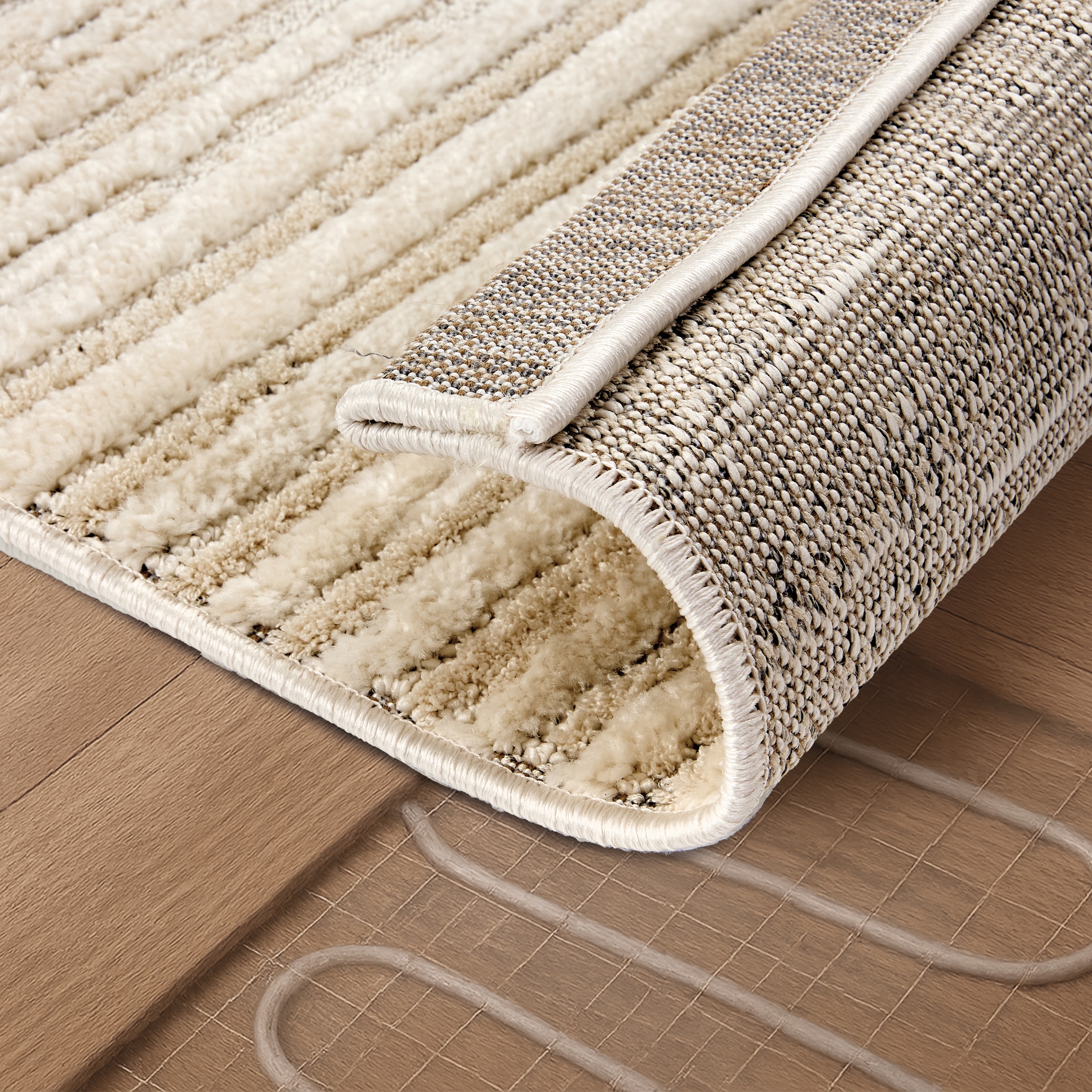 ASTRA Teppich »Lou 253«, rechteckig, 10 mm Höhe, Hoch Tief Struktur, Kurzflor, Wohnzimmer, Schlafzimmer