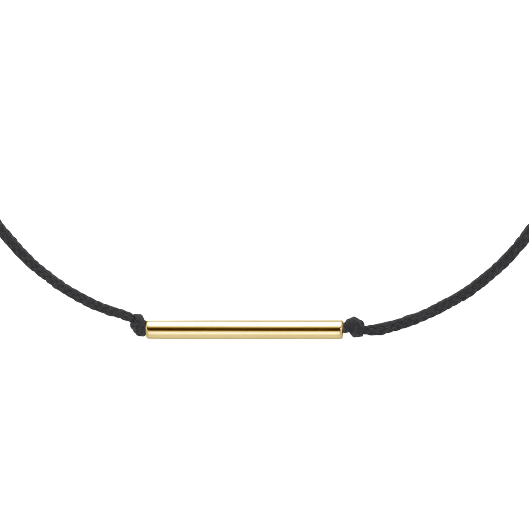 Luigi Merano Armband »Textilband mit Stäbchen, Gold 375«