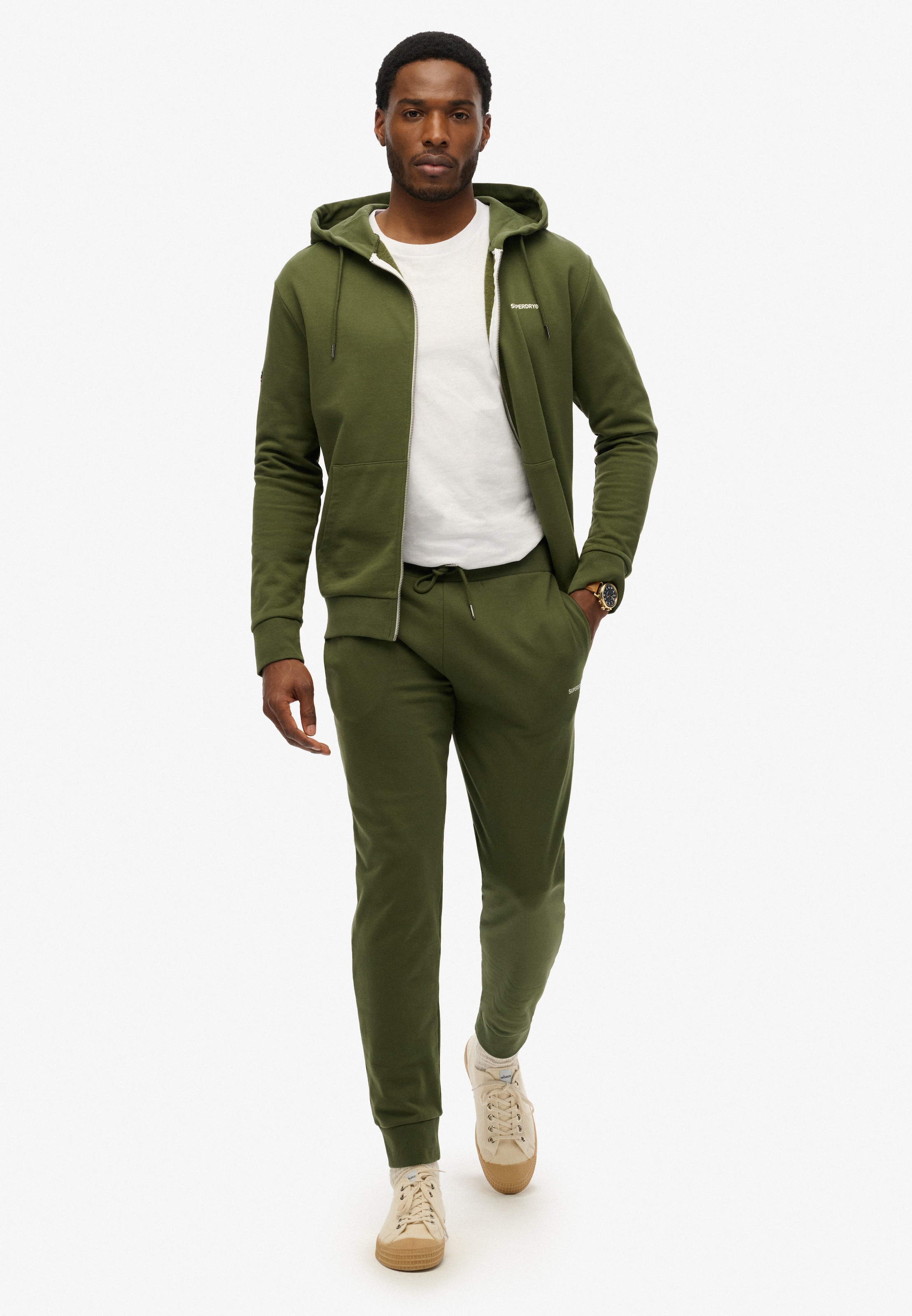 Superdry Kapuzensweatjacke »PLAIN ZIP HOOD«