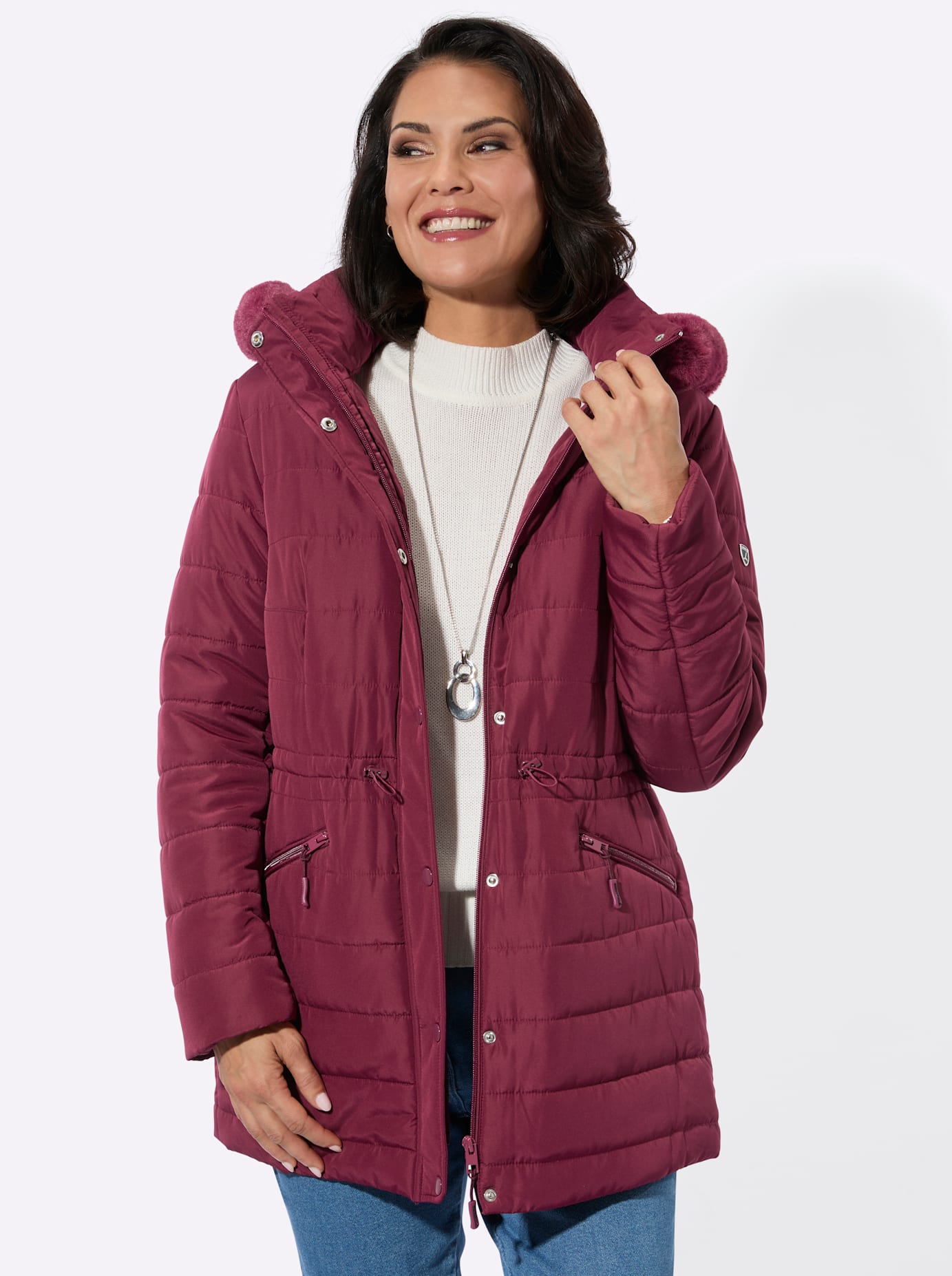 Casual Looks Steppjacke mit Kapuze