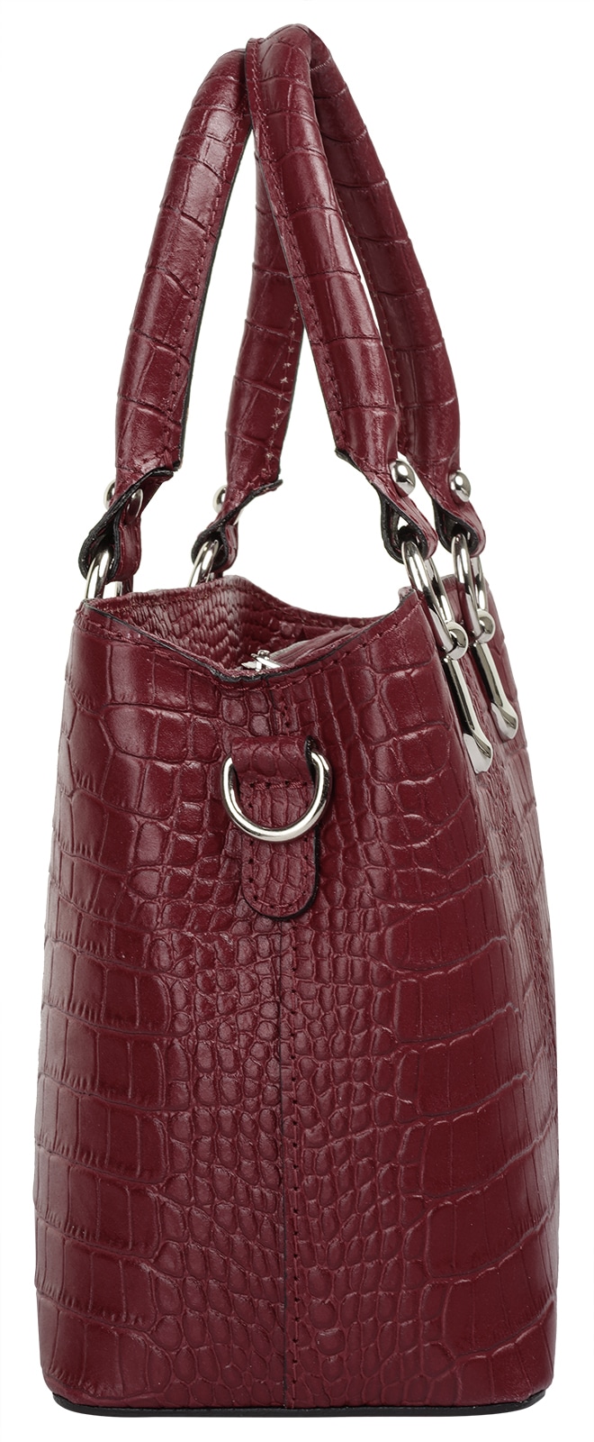 Cluty Umhängetasche, echt Leder, Made in Italy